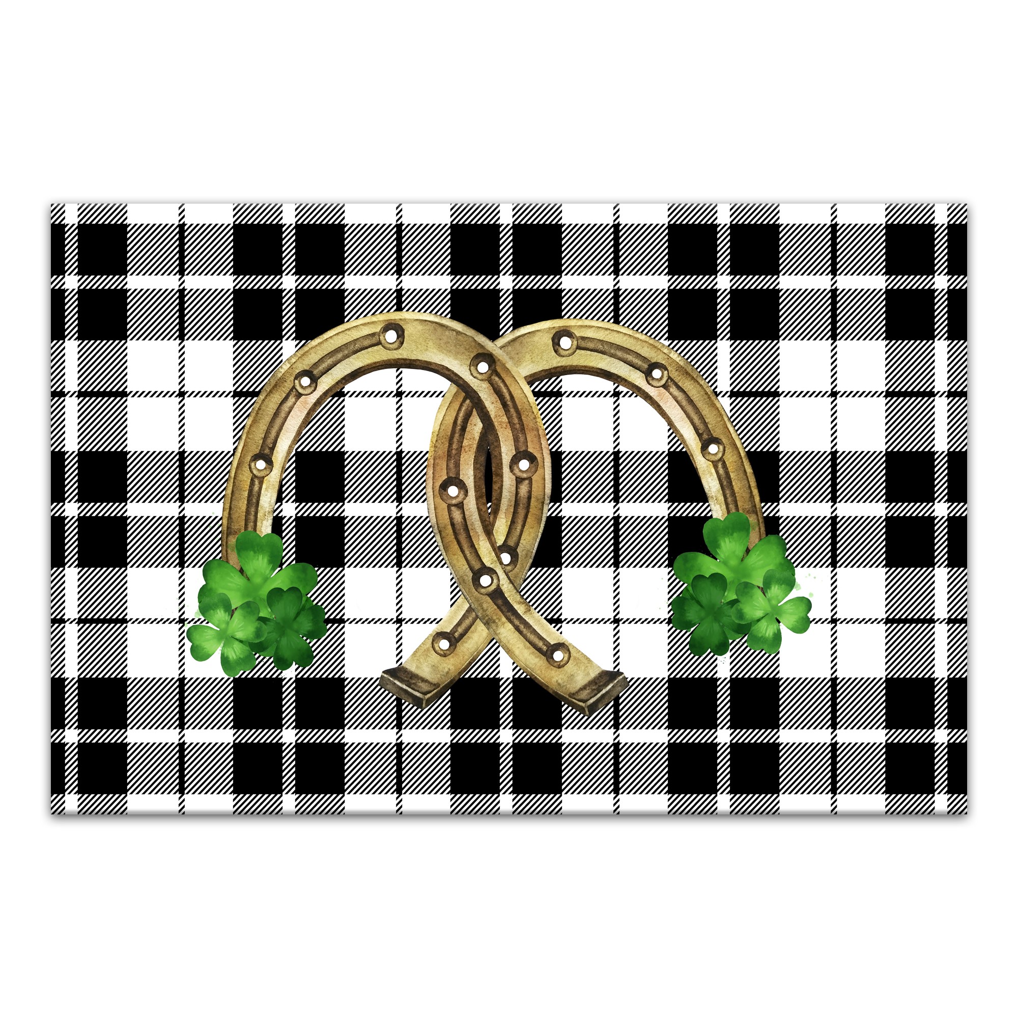 Lucky Horseshoe 30x20 Canvas Wall Art