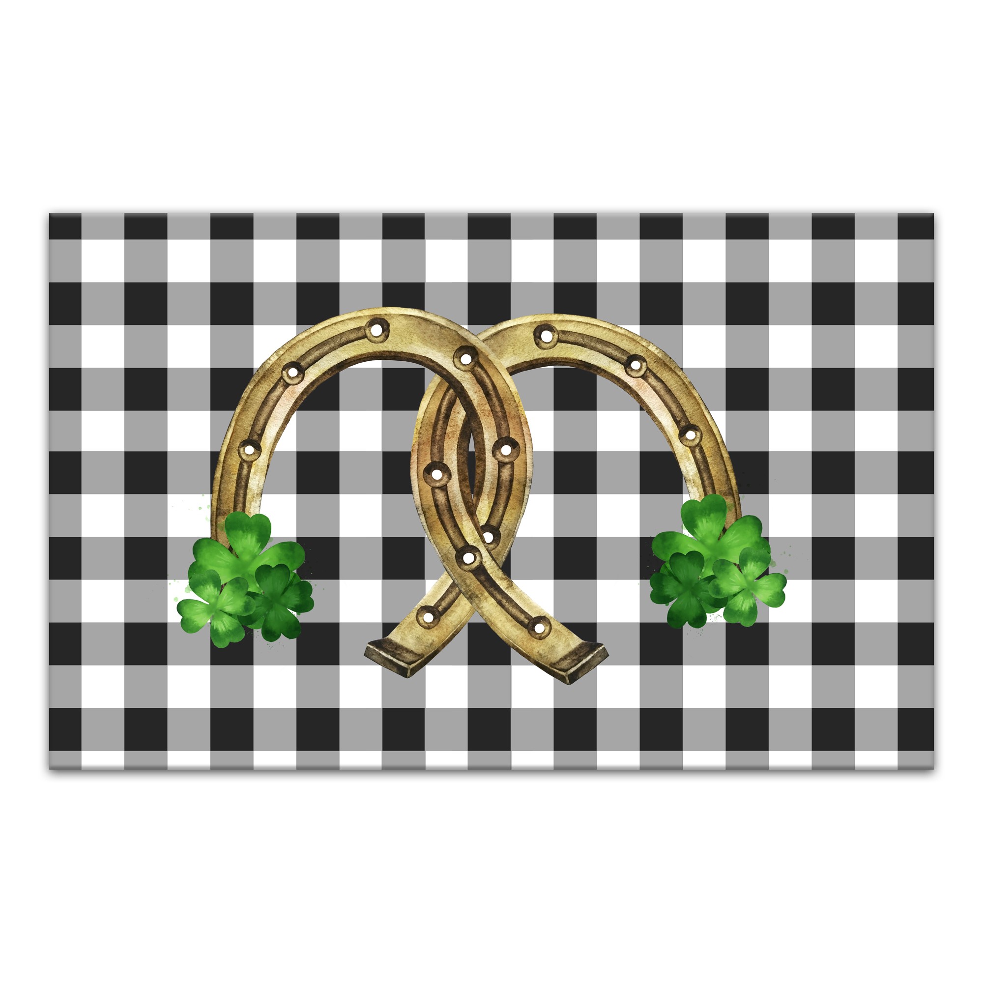 Lucky Horseshoe 30x20 Canvas Wall Art
