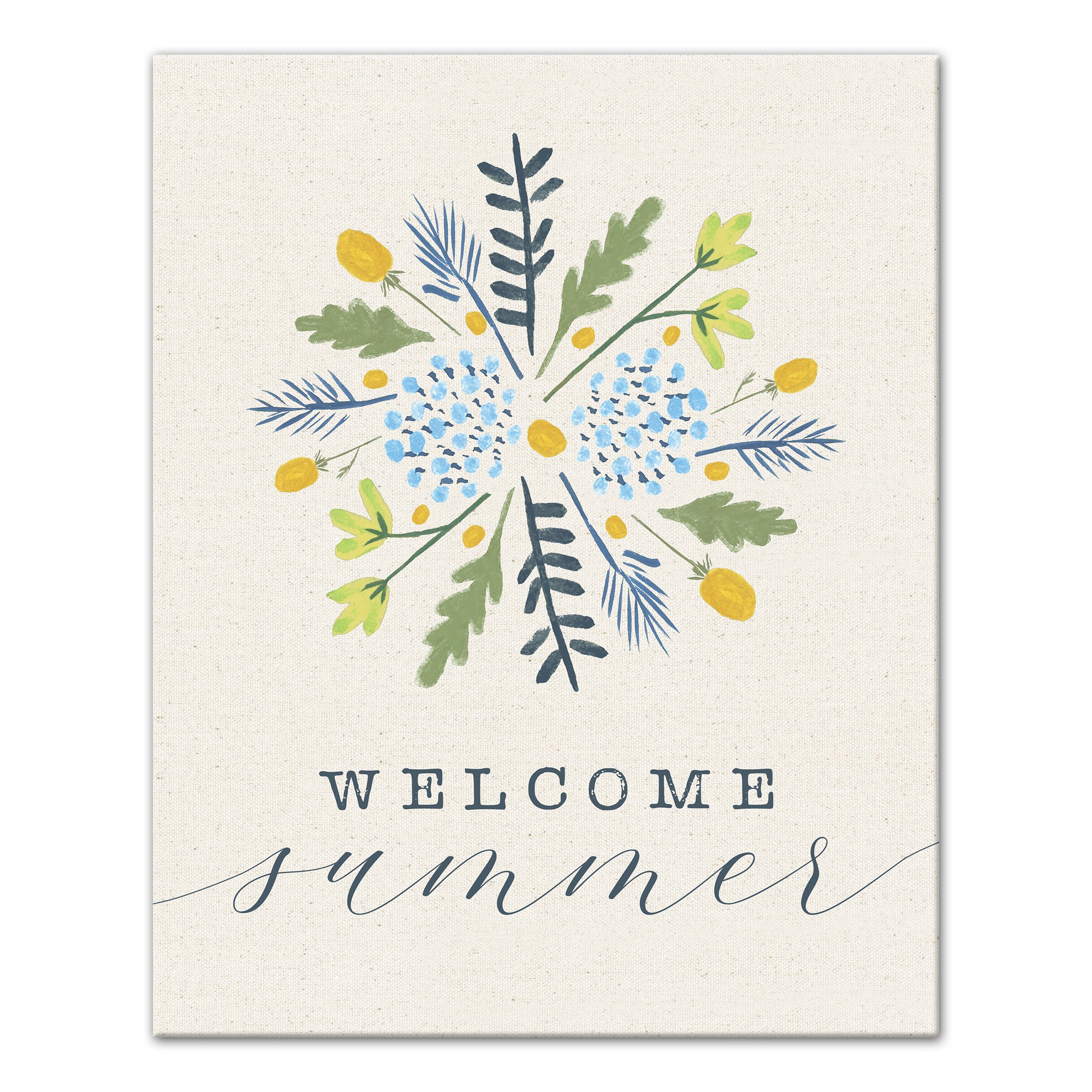 Welcome Summer  16x20 Canvas Wall Art