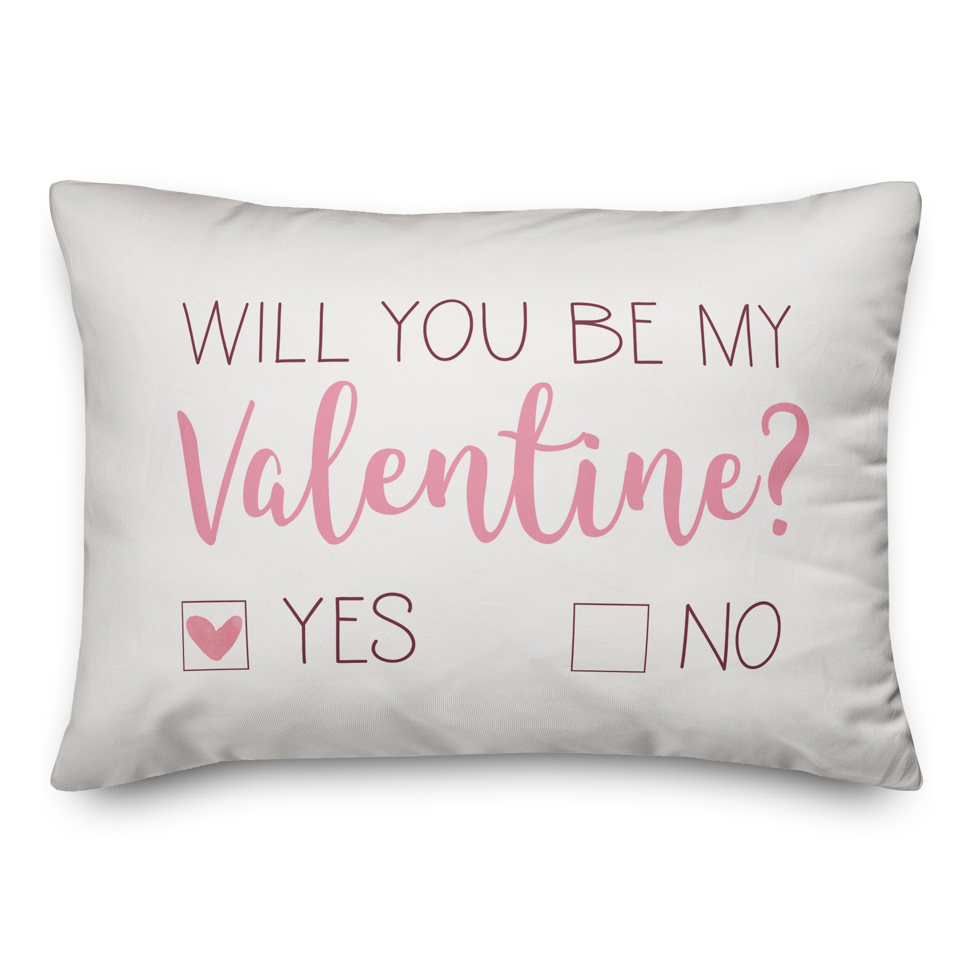 Be My Valentine Choice 14x20 Spun Poly Pillow