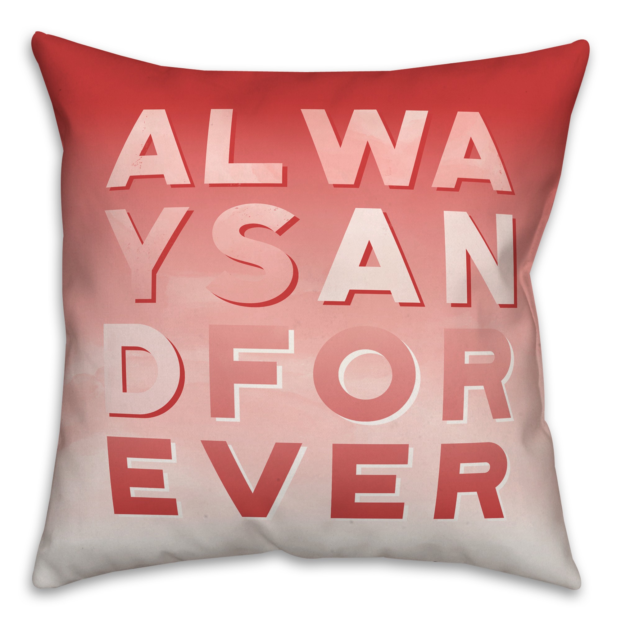 Always Forever Watercolor 16x16 Spun Poly Pillow