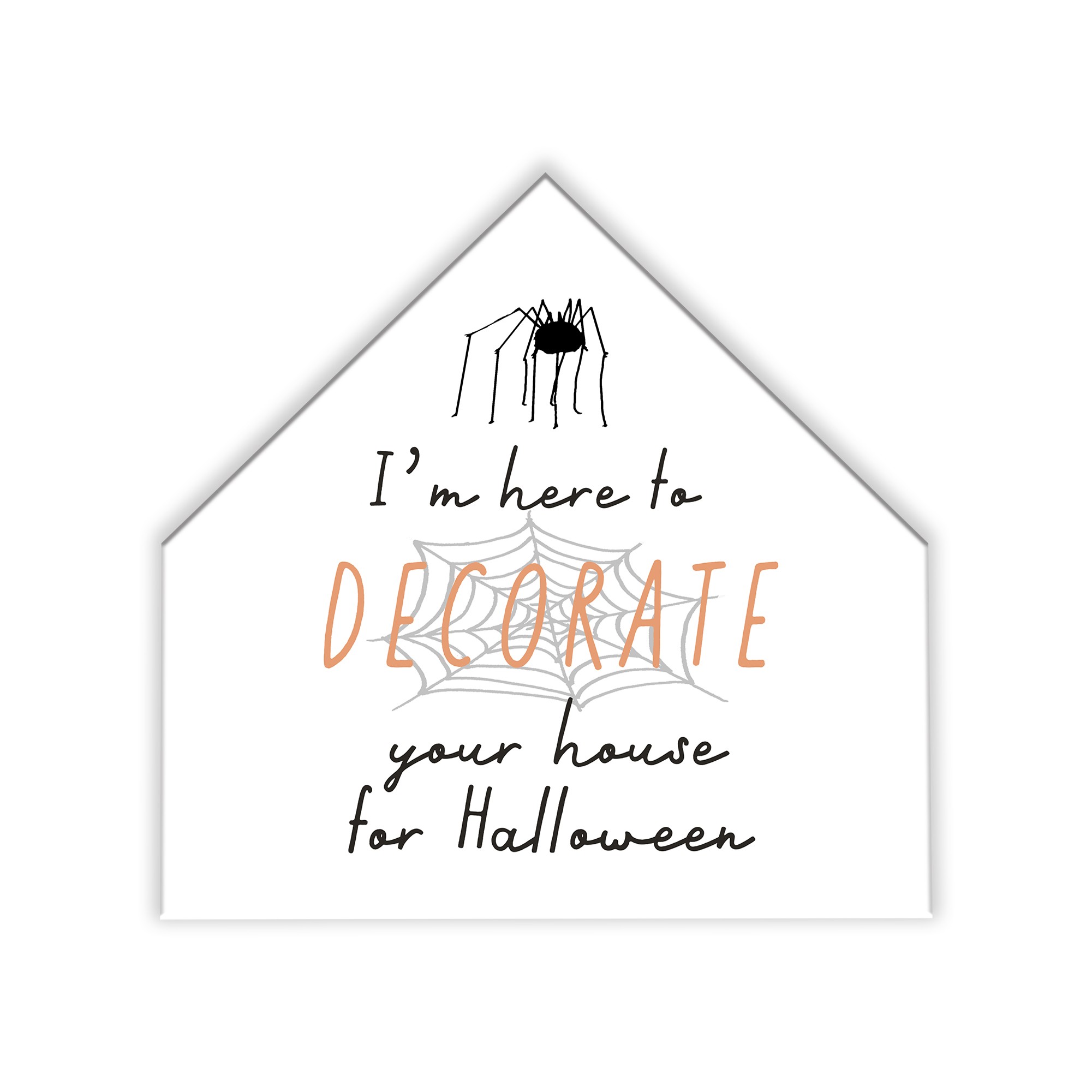 Decorate Inch  12x12 House Shaped Canvas