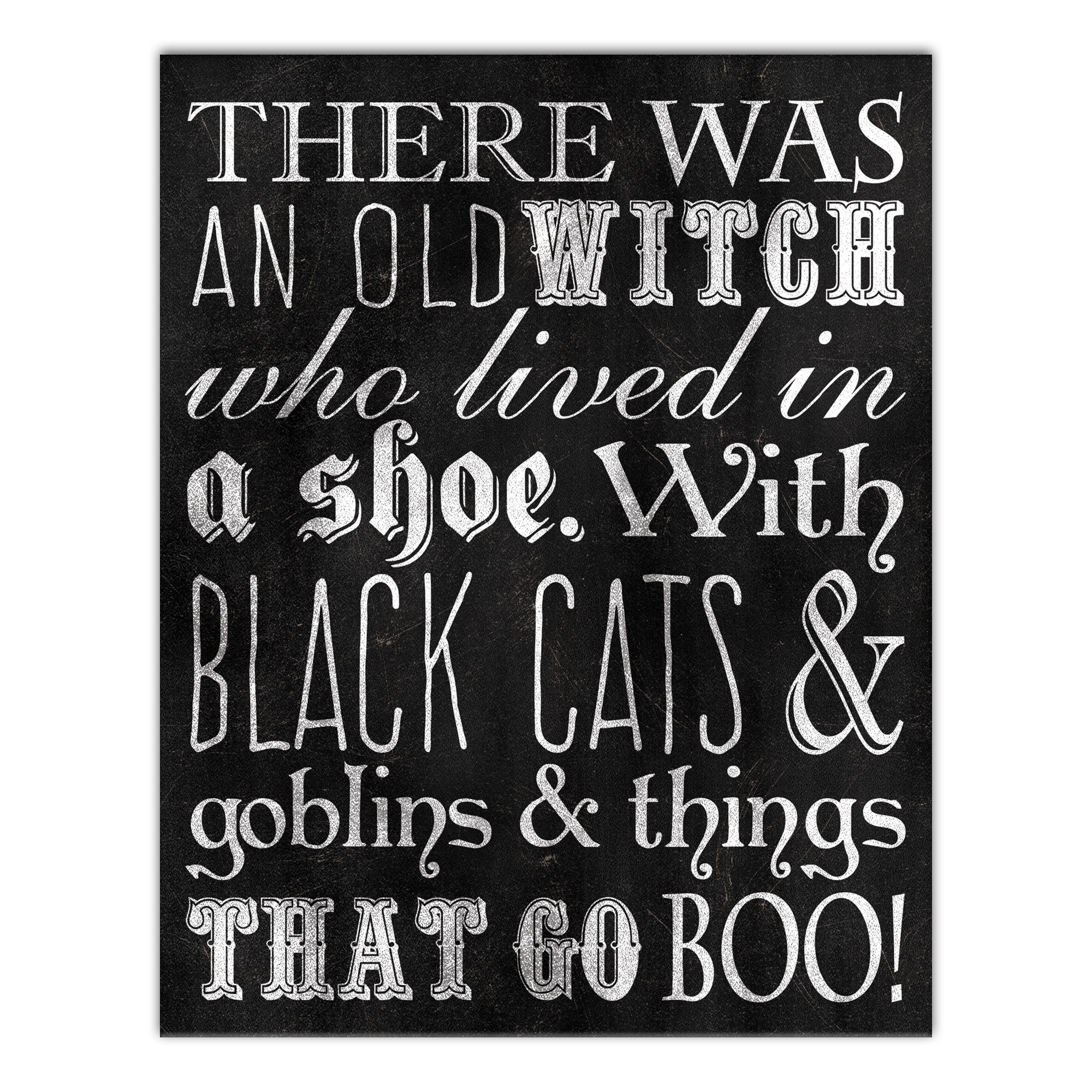 Old Witch  11x14 Canvas Wall Art