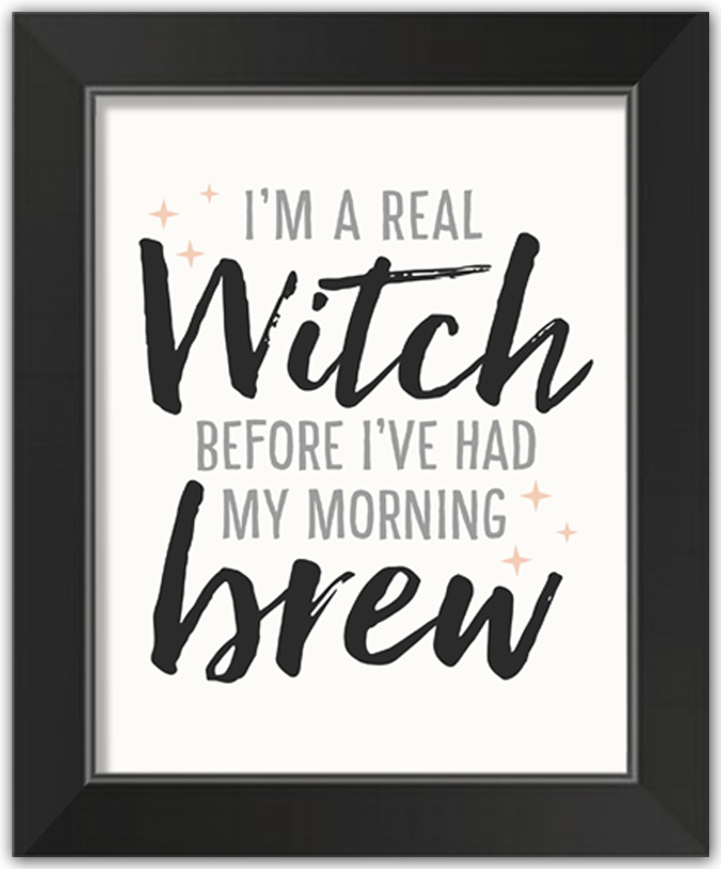 Witch Morning 11x14 Black Framed Print Under Glass