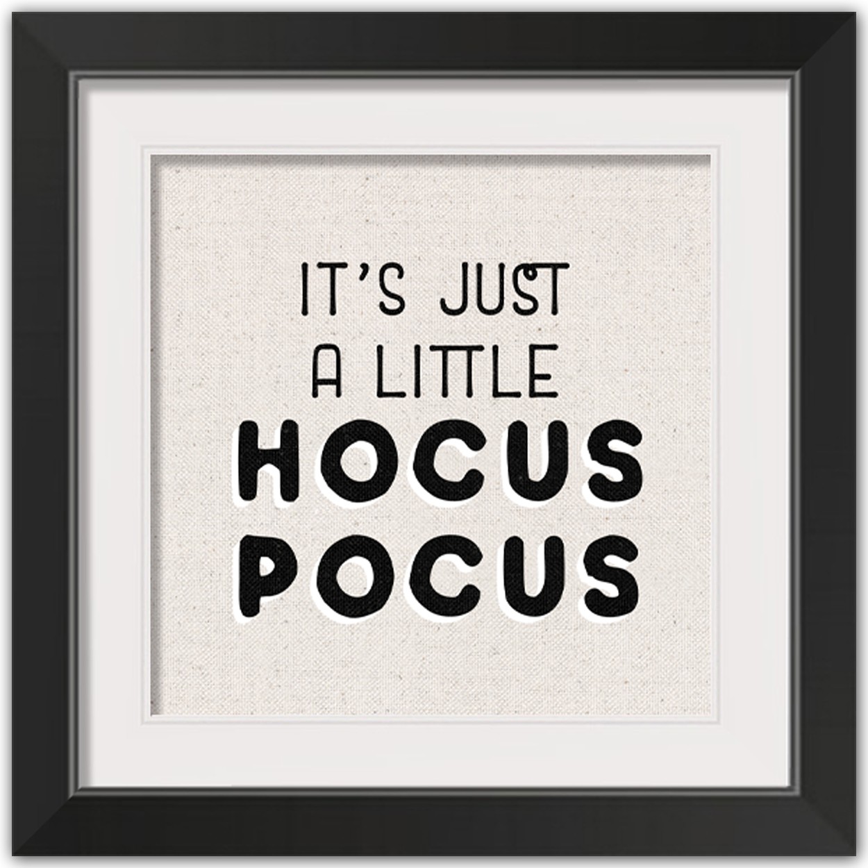 Hocus Pocus 16x16 Black Framed Print Under Glass