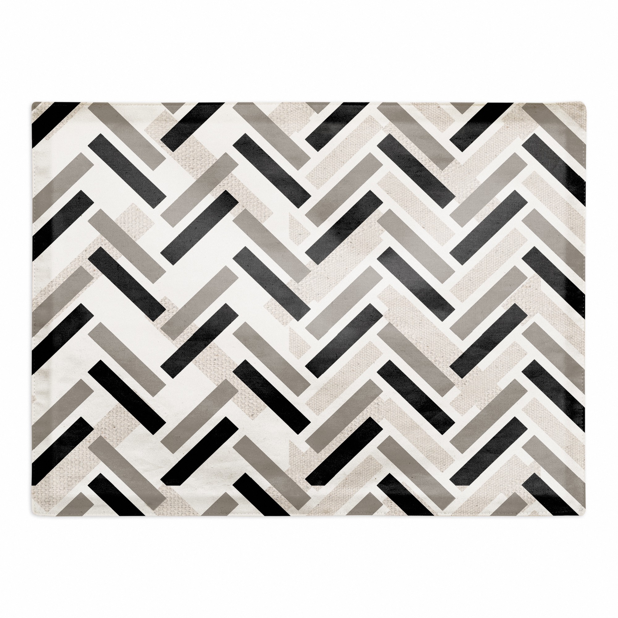 Linen Herringbone 18x14 Poly Twill Placemat
