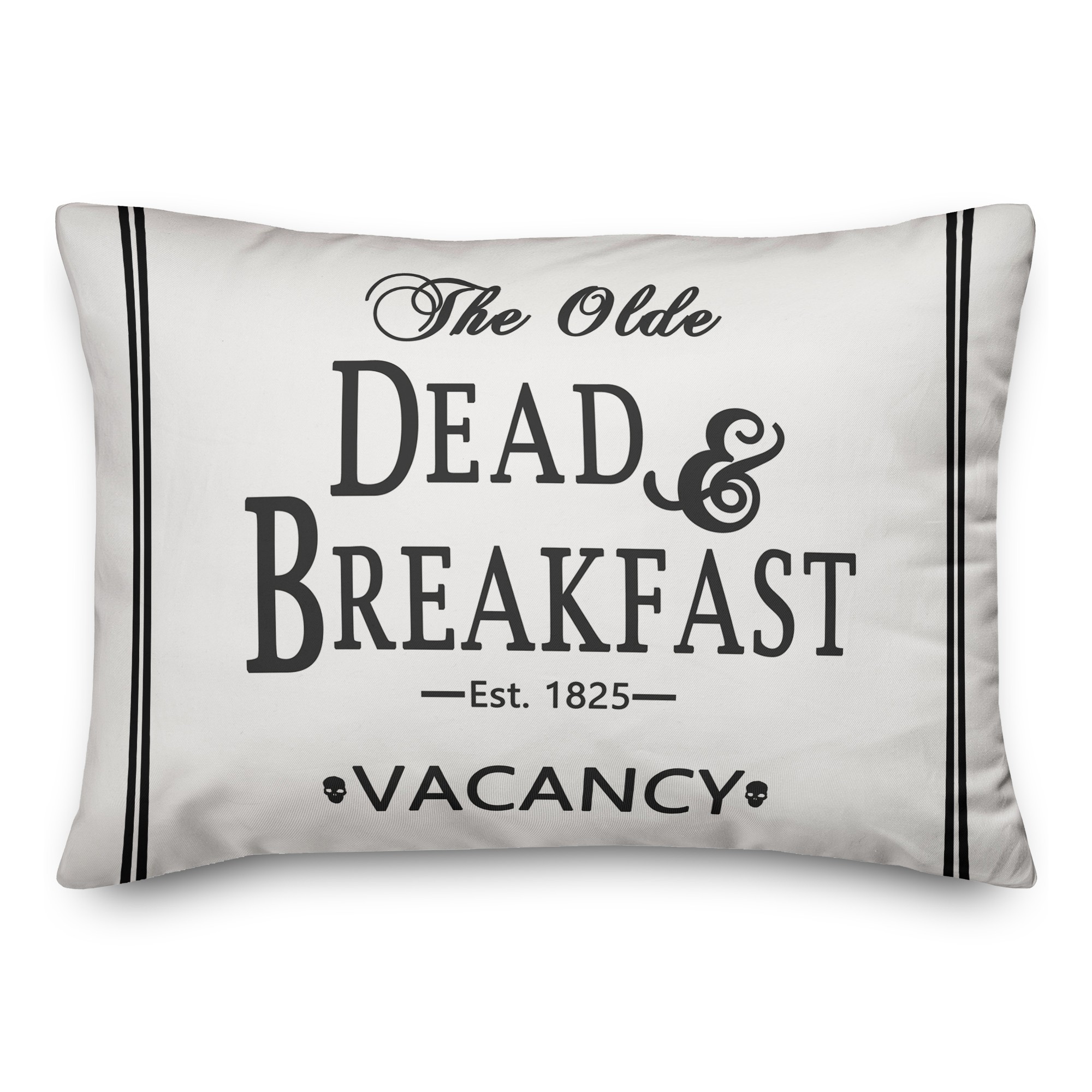 Dead Breakfast Stripes 14x20 Spun Poly Pillow