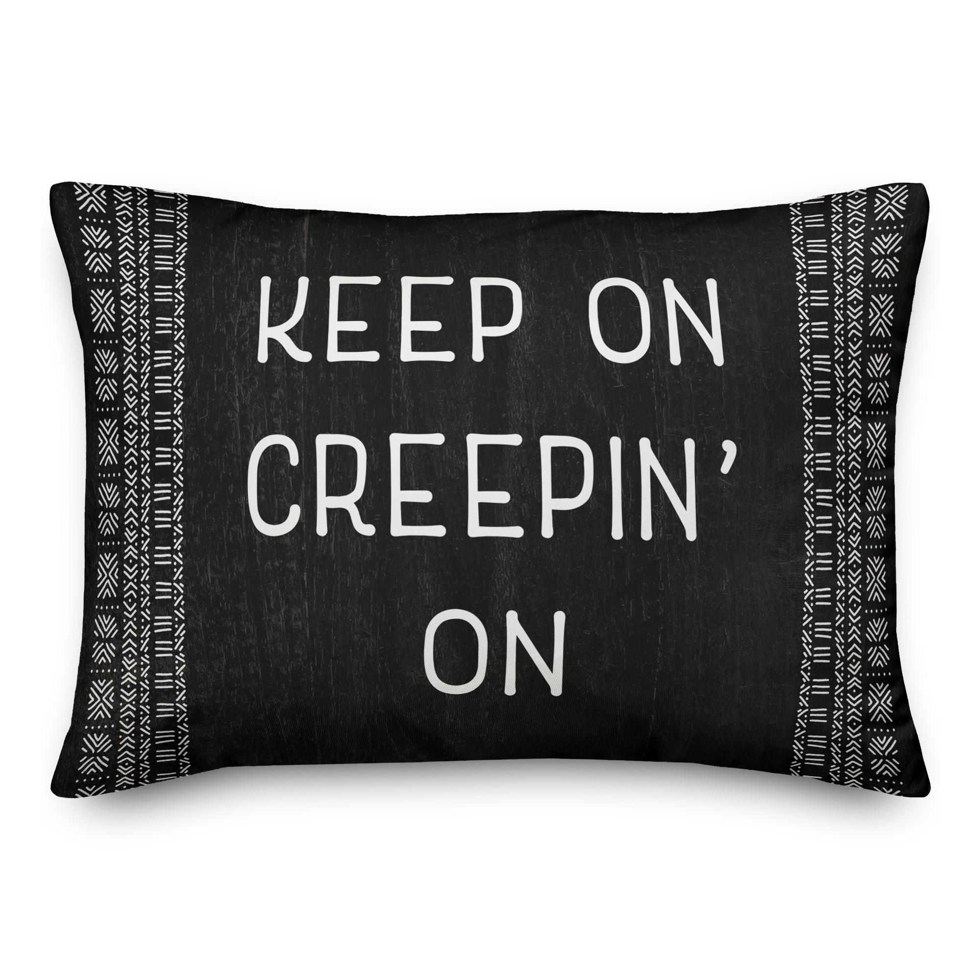 Mud Cloth Border 14x20 Spun Poly Pillow
