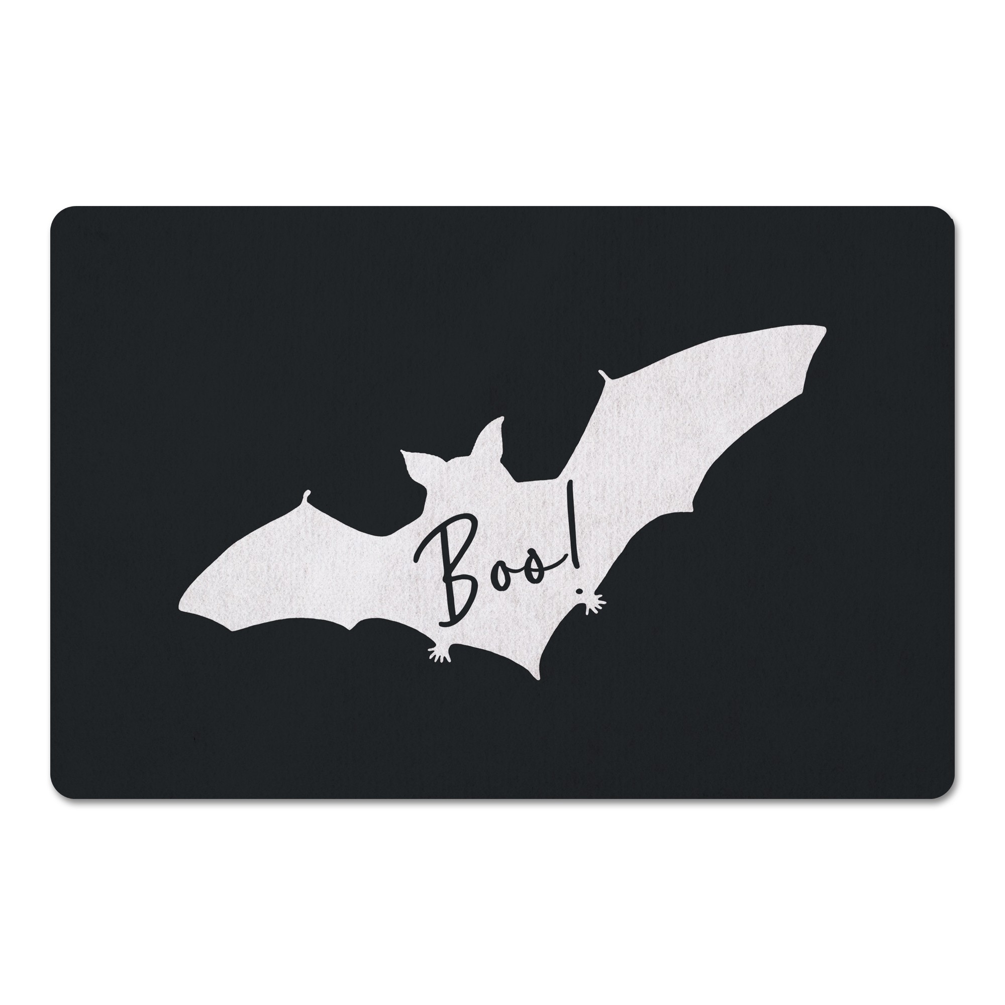 Boo Bat Gray 27x18 Floor Mat