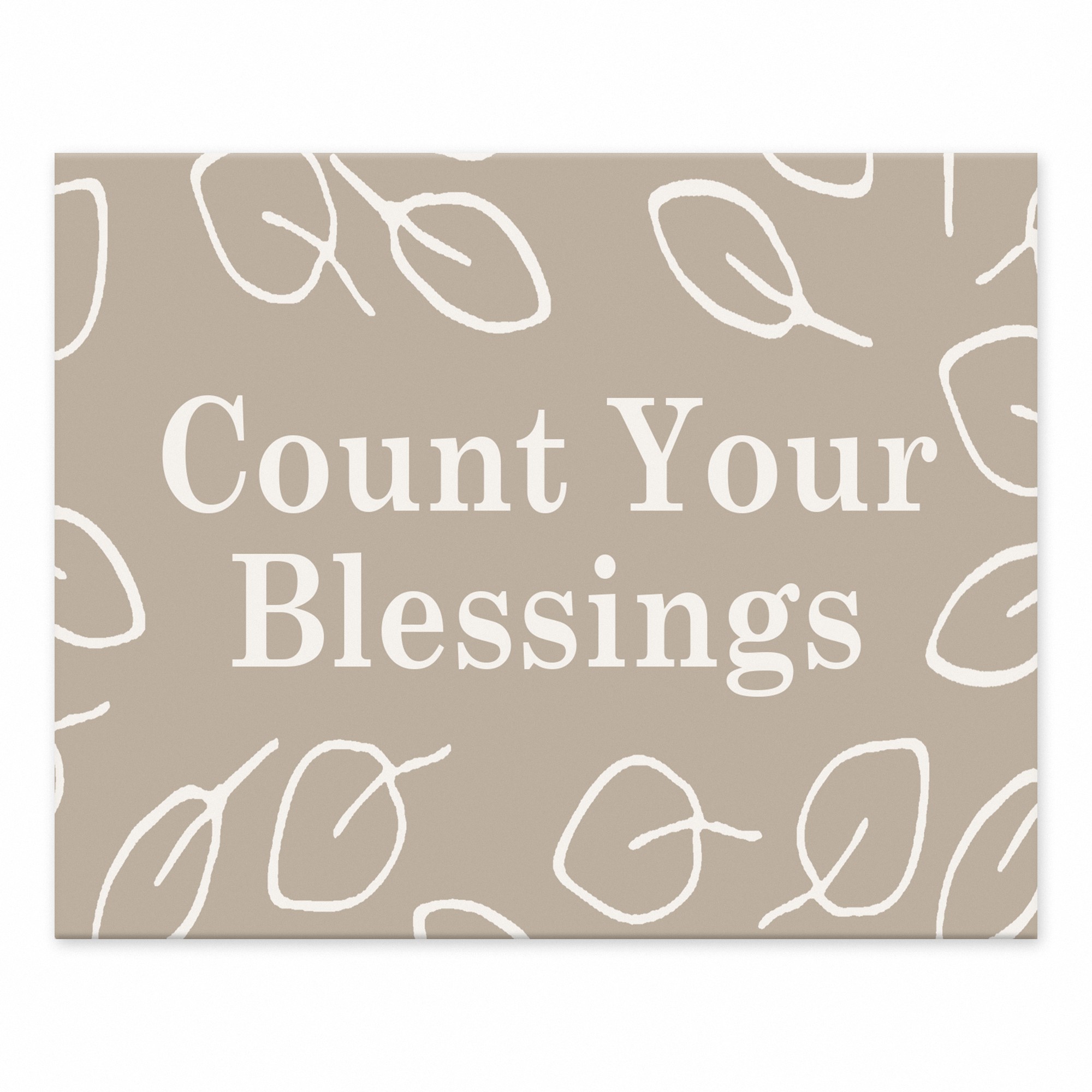 Count Blessings  10x8 Tabletop Canvas