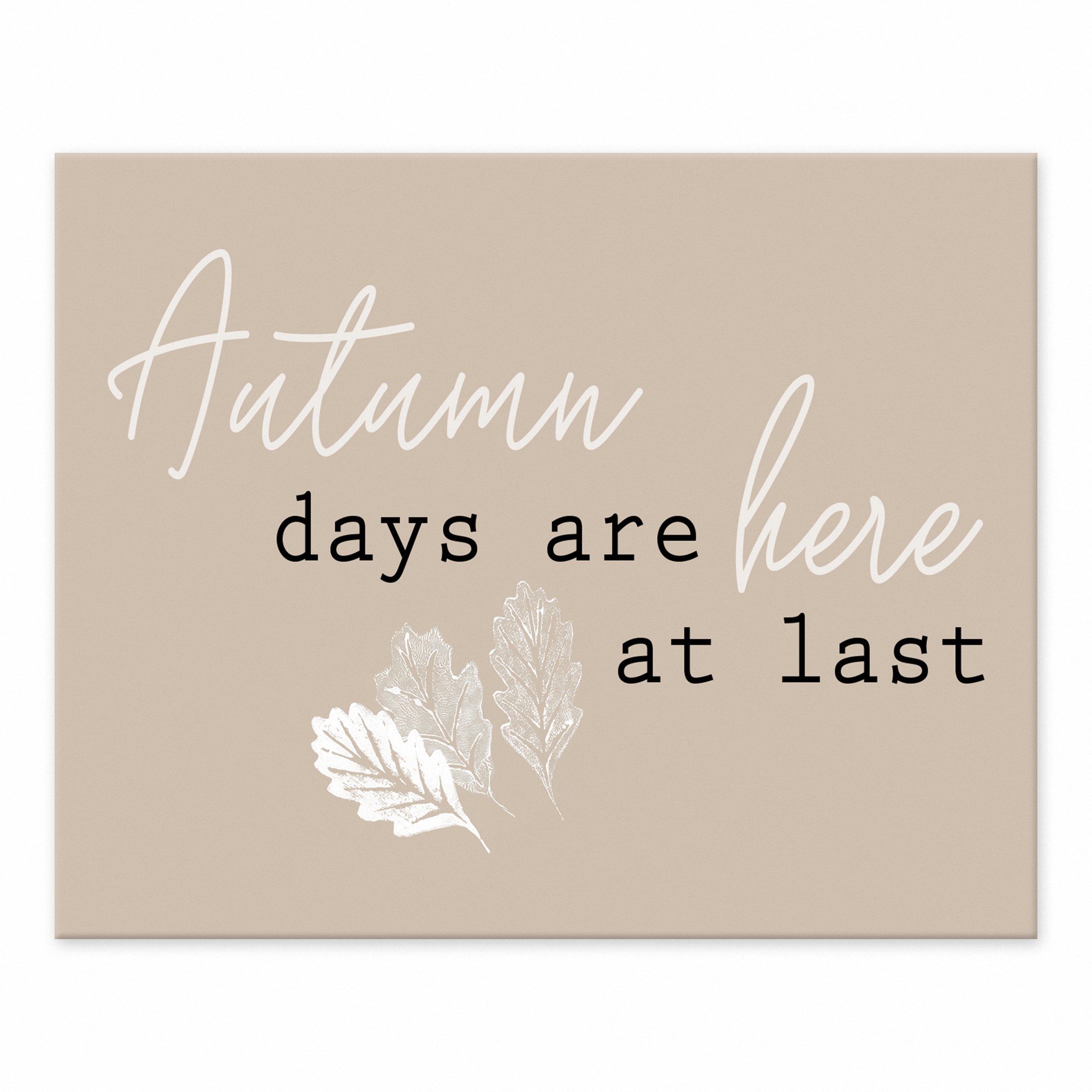 Autumn Days At Last  10x8 Tabletop Canvas