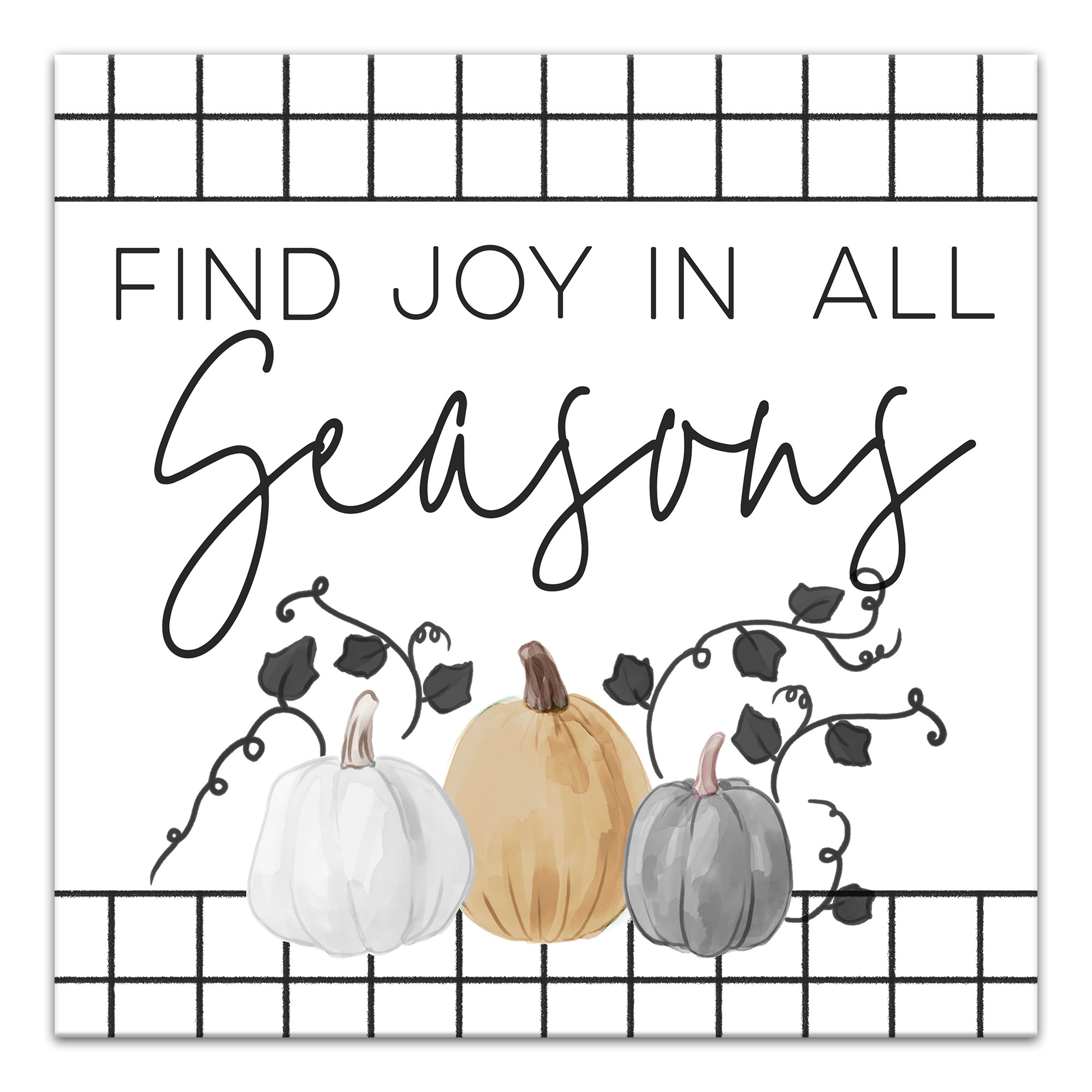 Seasons Joy 16x16 Canvas Wall Art