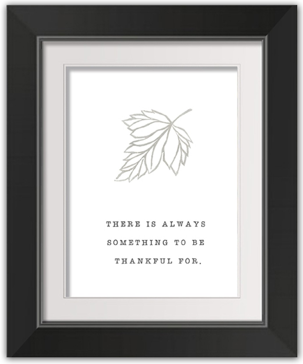 Be Thankful 11x14 Black Framed Print Under Glass