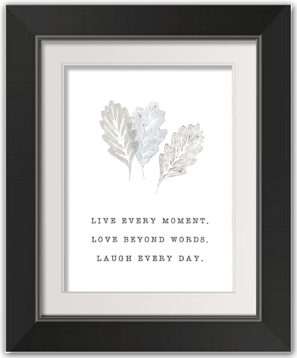 Live Love 11x14 Black Framed Print Under Glass