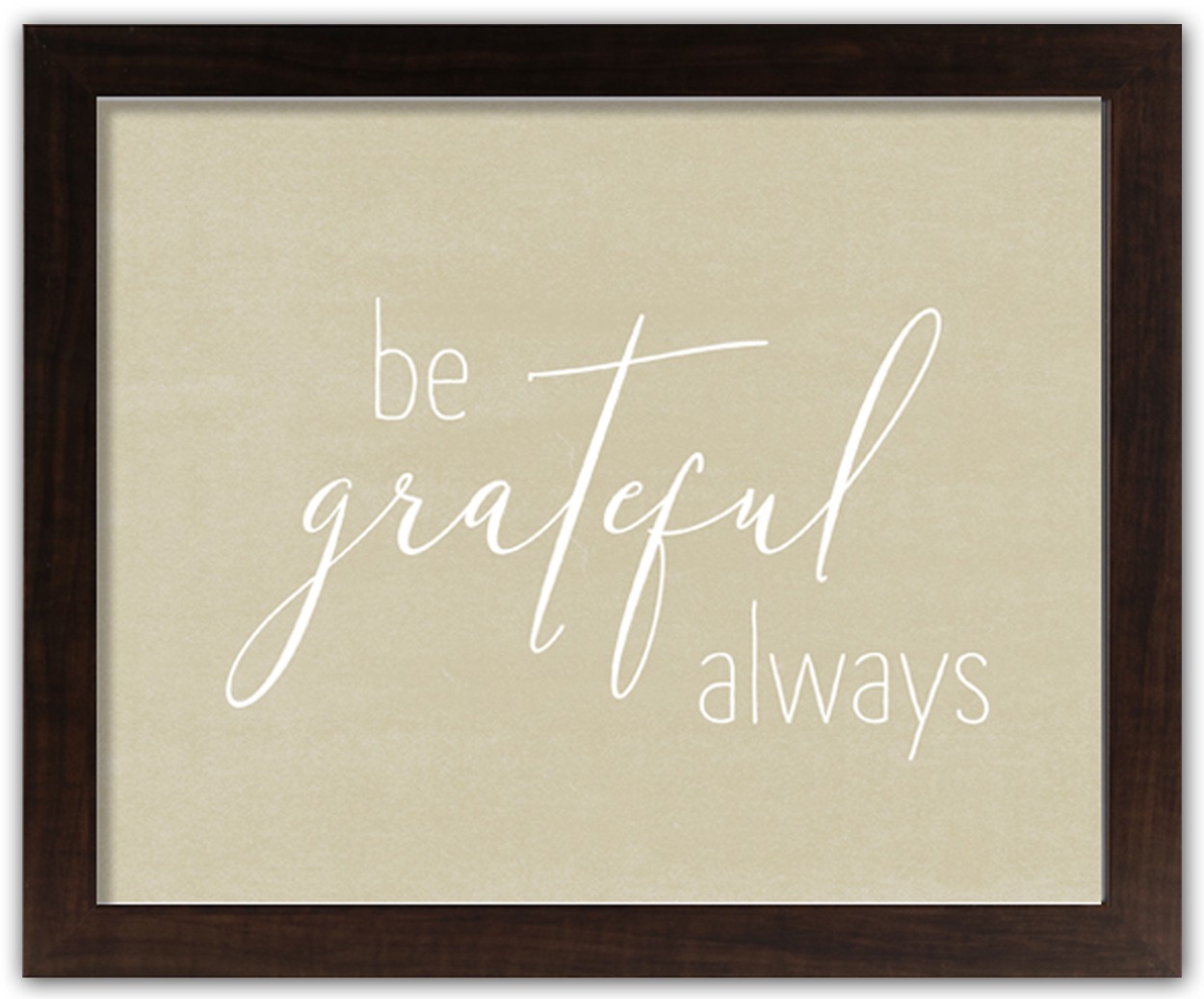 Grateful  14X11 Black Framed Print Under Glass