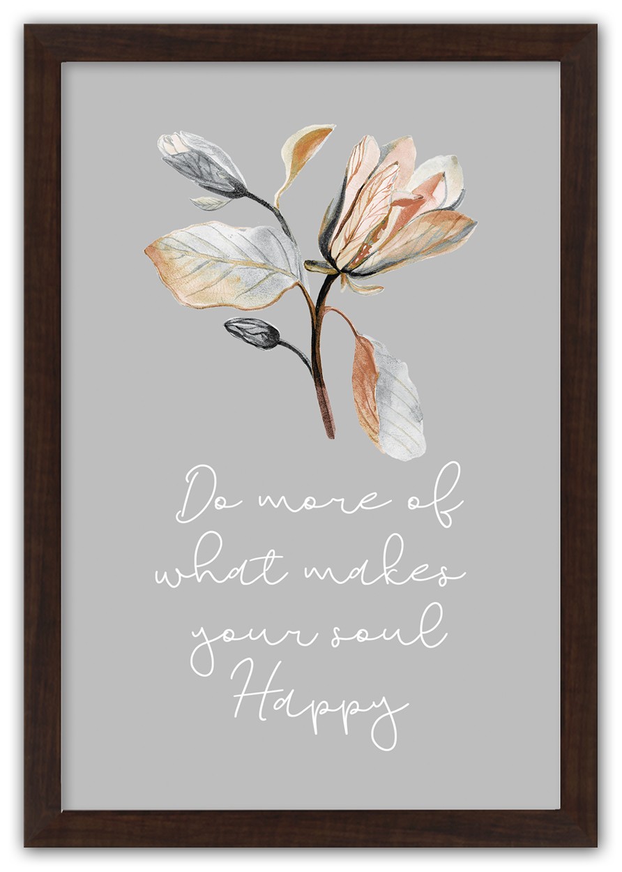 Happy  20x30 Black Framed Print Under Glass