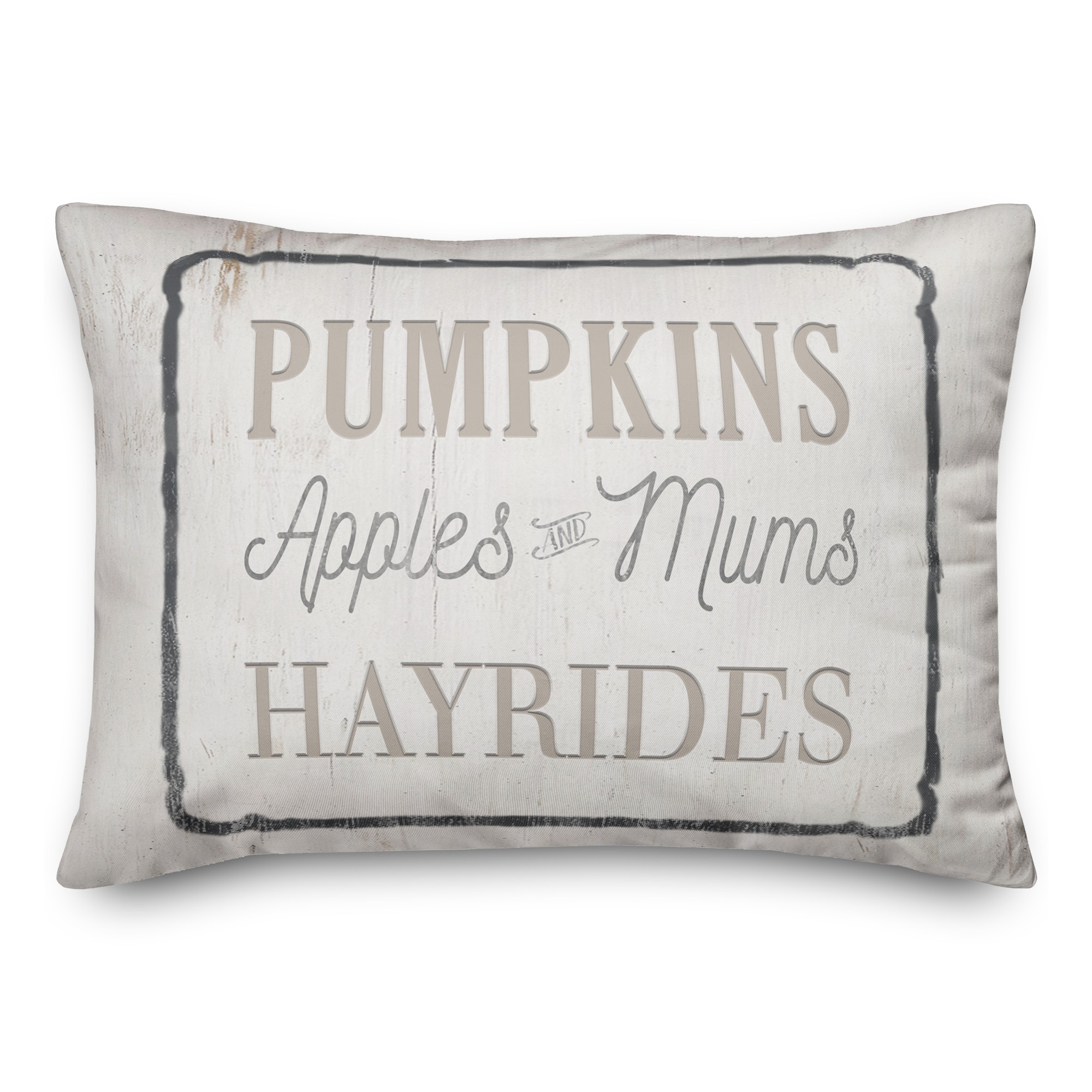 Pumpkins And Hayrides 14x20 Spun Poly Pillow