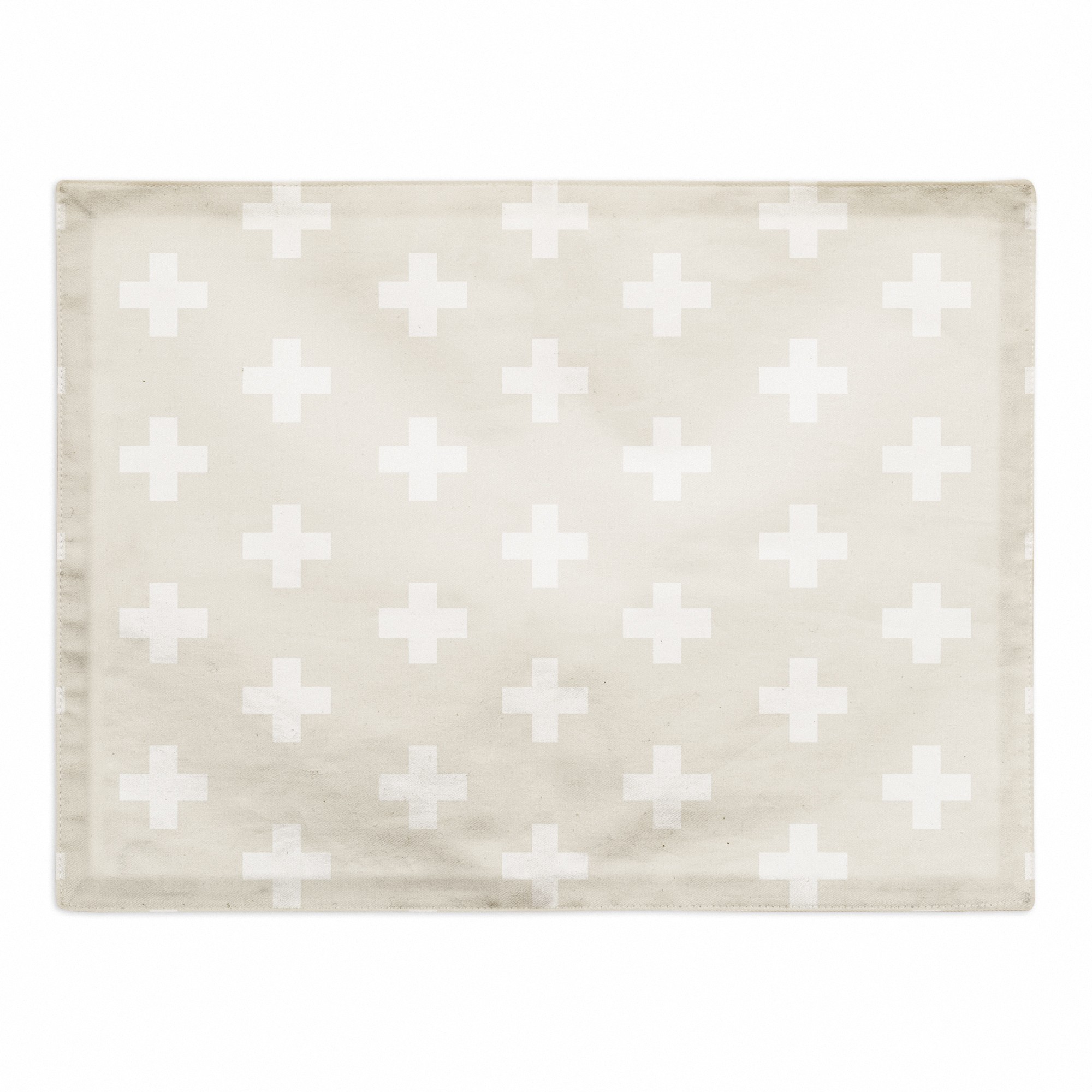 Swiss Cross Pattern  18x14 Poly Twill Placemat
