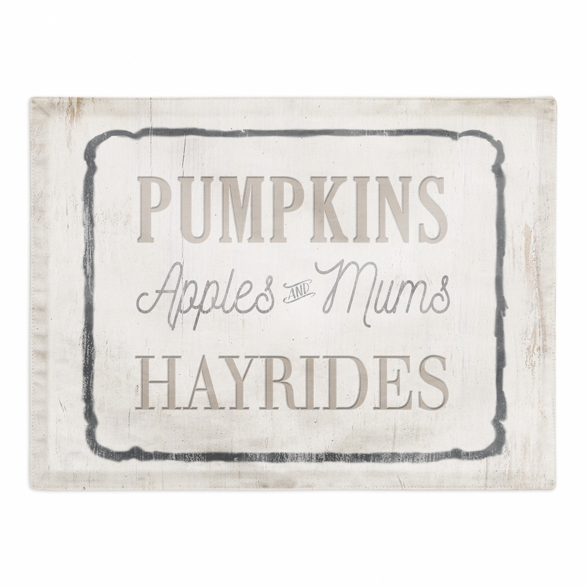 Pumpkins And Hayrides 18x14 Poly Twill Placemat