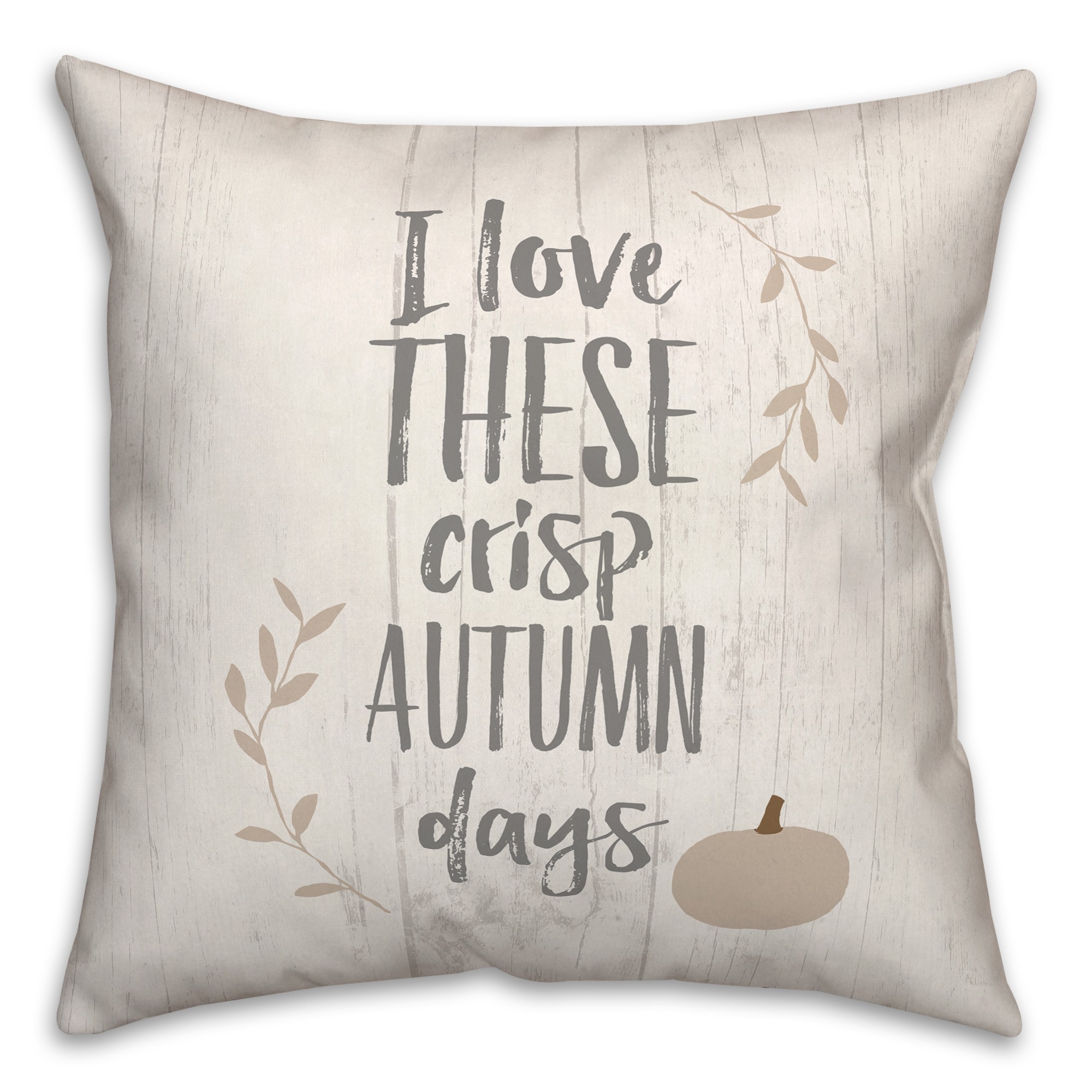 Love Crisp Autumn Pillow