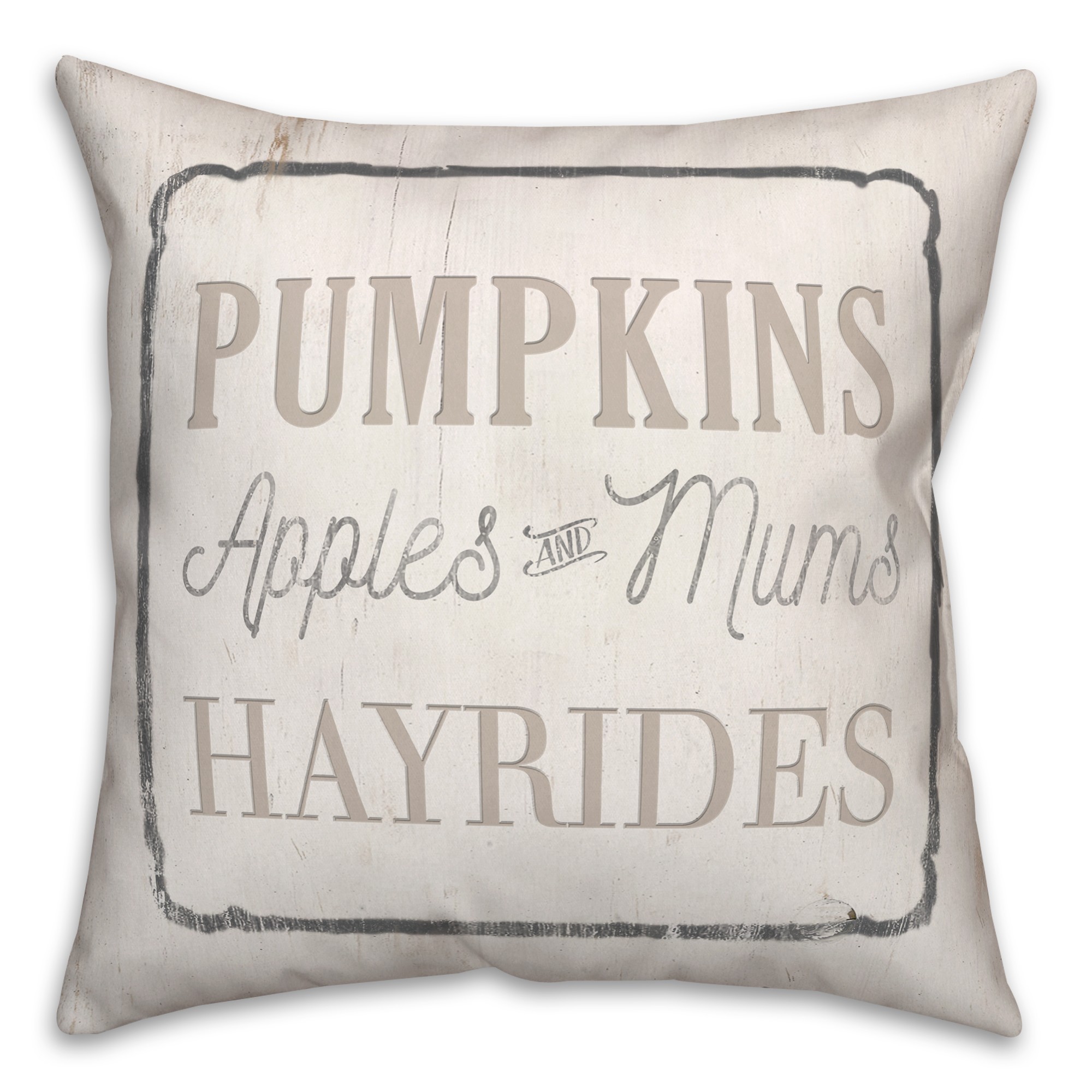 Pumpkins and Hayrides Pillow