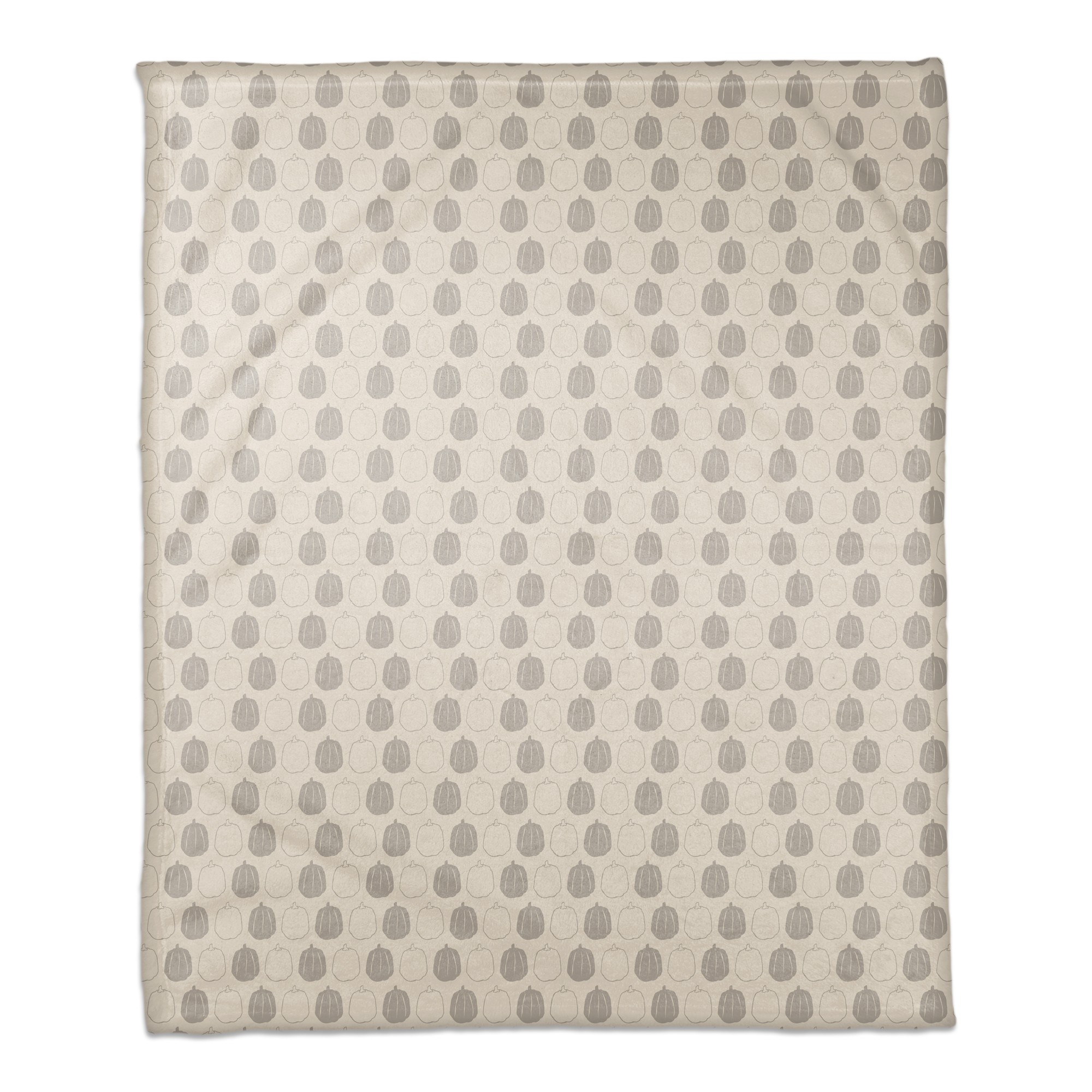 Gray Pumpkin Pattern 50x60 Coral Fleece Blanket