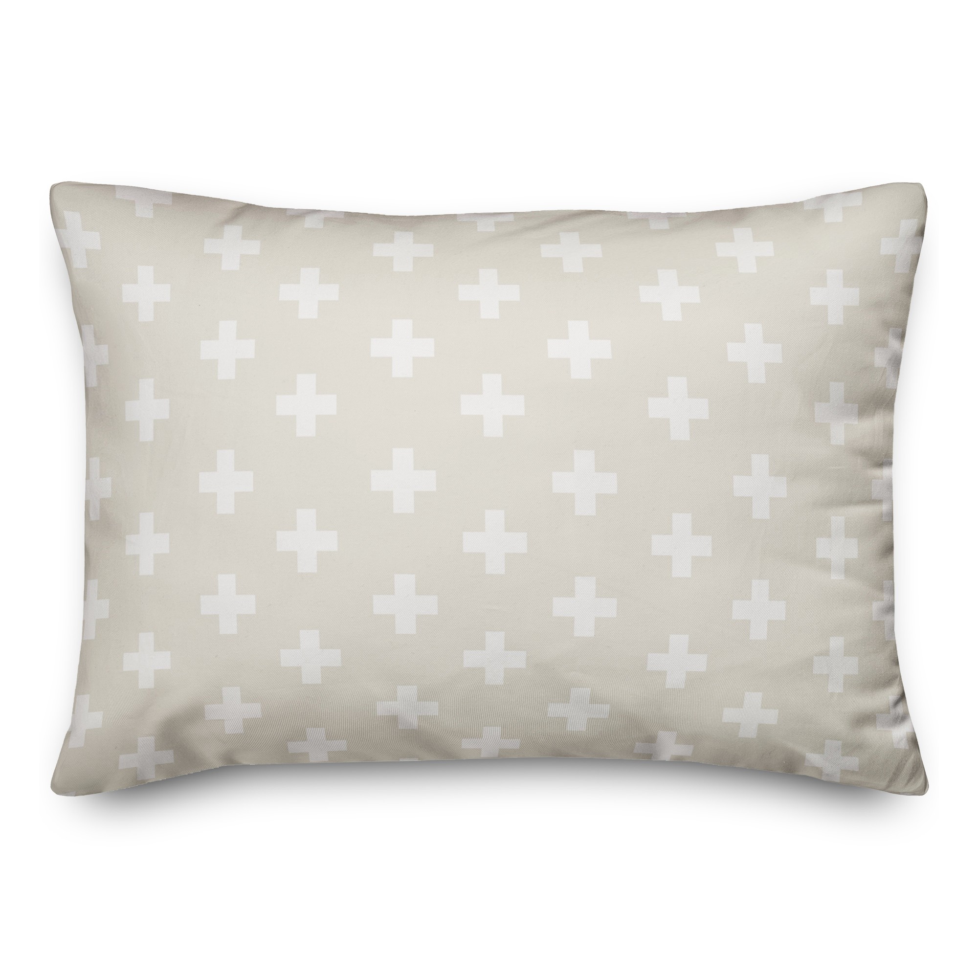 Swiss Cross Pattern  14x20 Spun Poly Pillow
