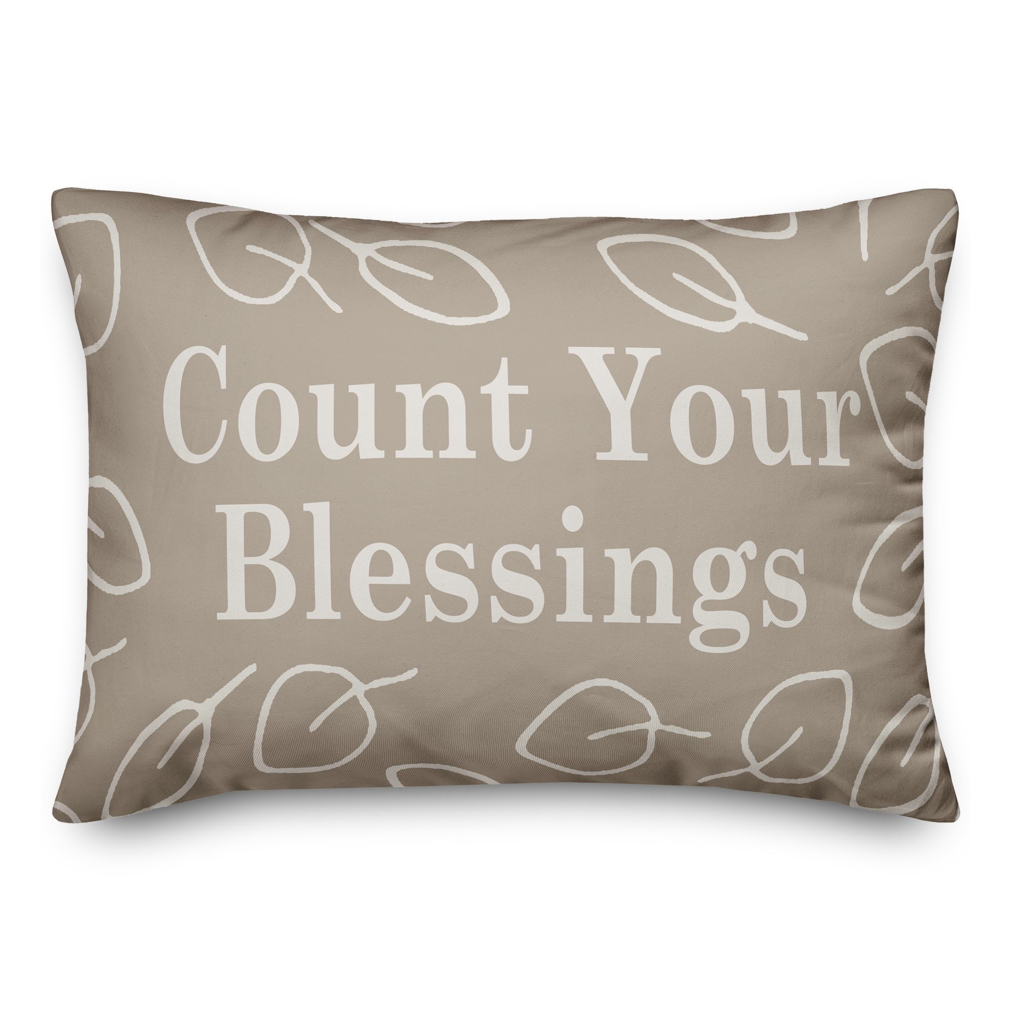Count Your Blessings 14x20 Spun Poly Pillow