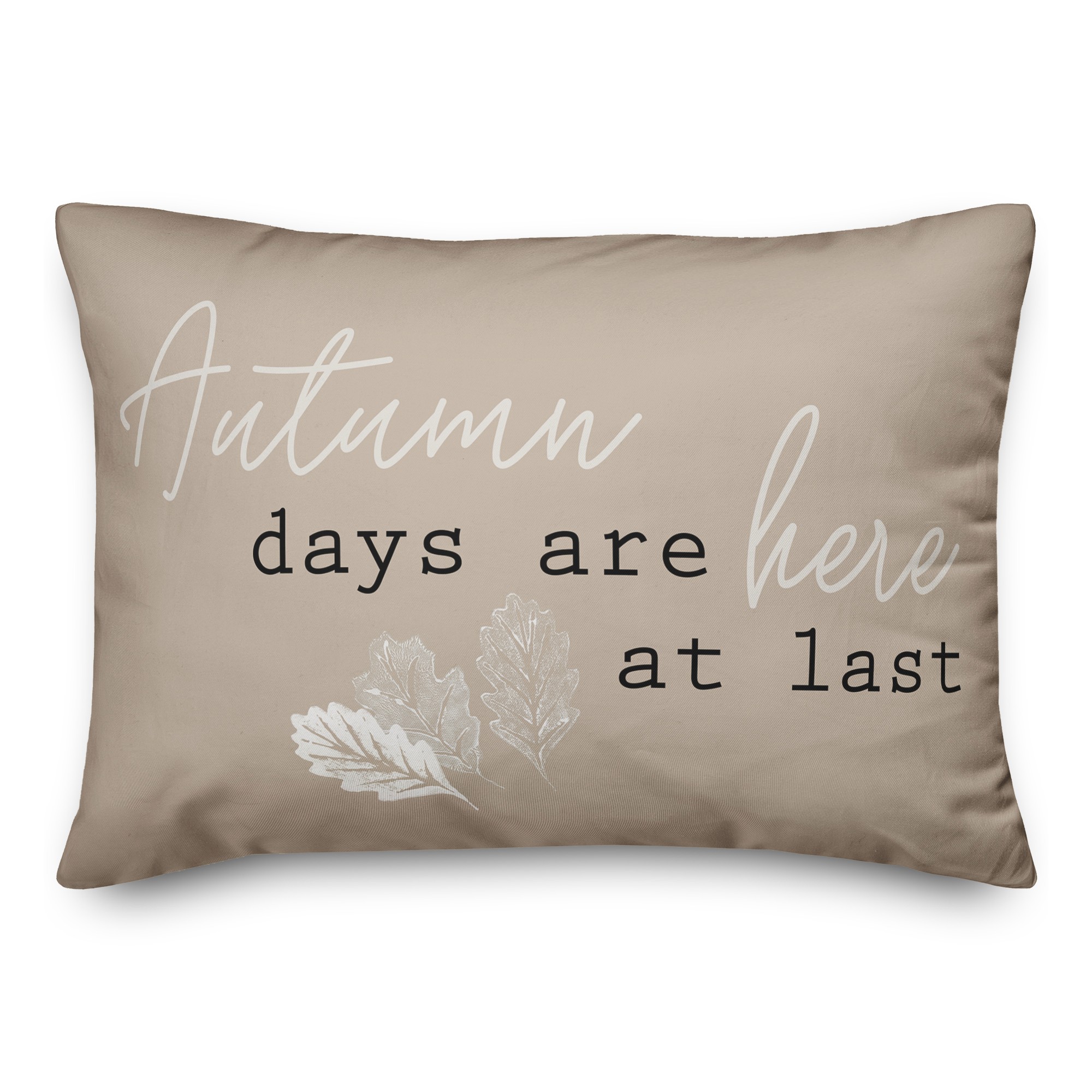 Autumn Days At Last 14x20 Spun Poly Pillow
