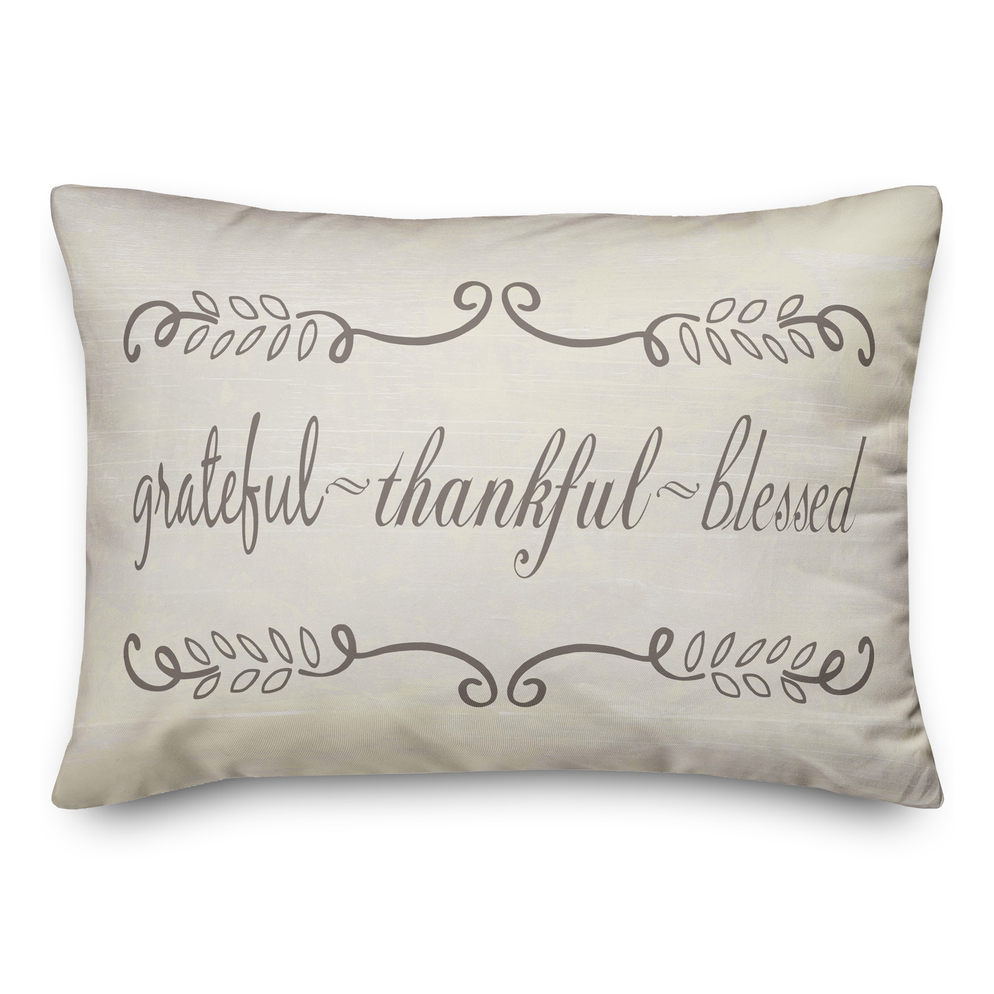 Grateful Thankful Blessed 14x20 Spun Poly Pillow