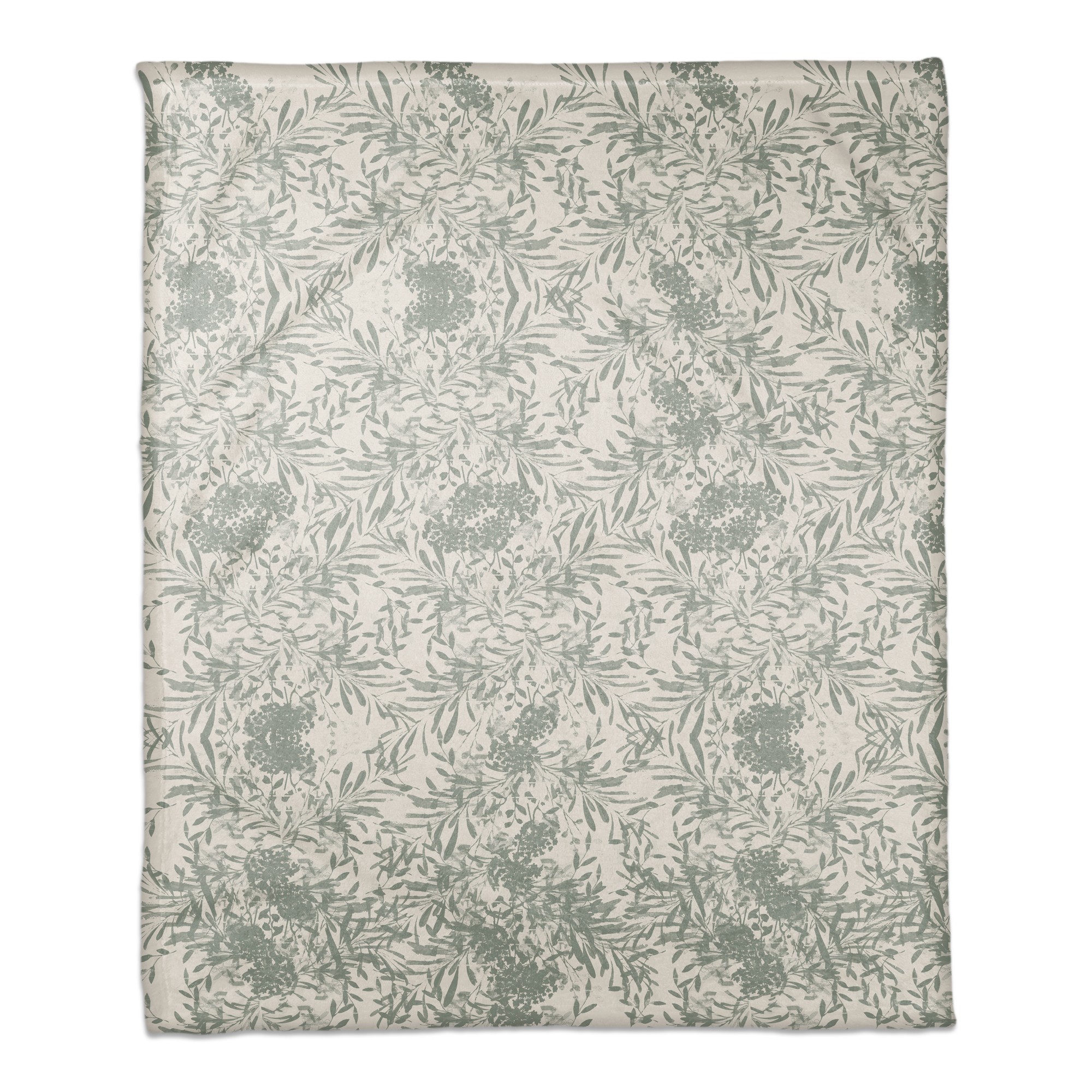 Sage Stripes 50x60 Coral Fleece Blanket