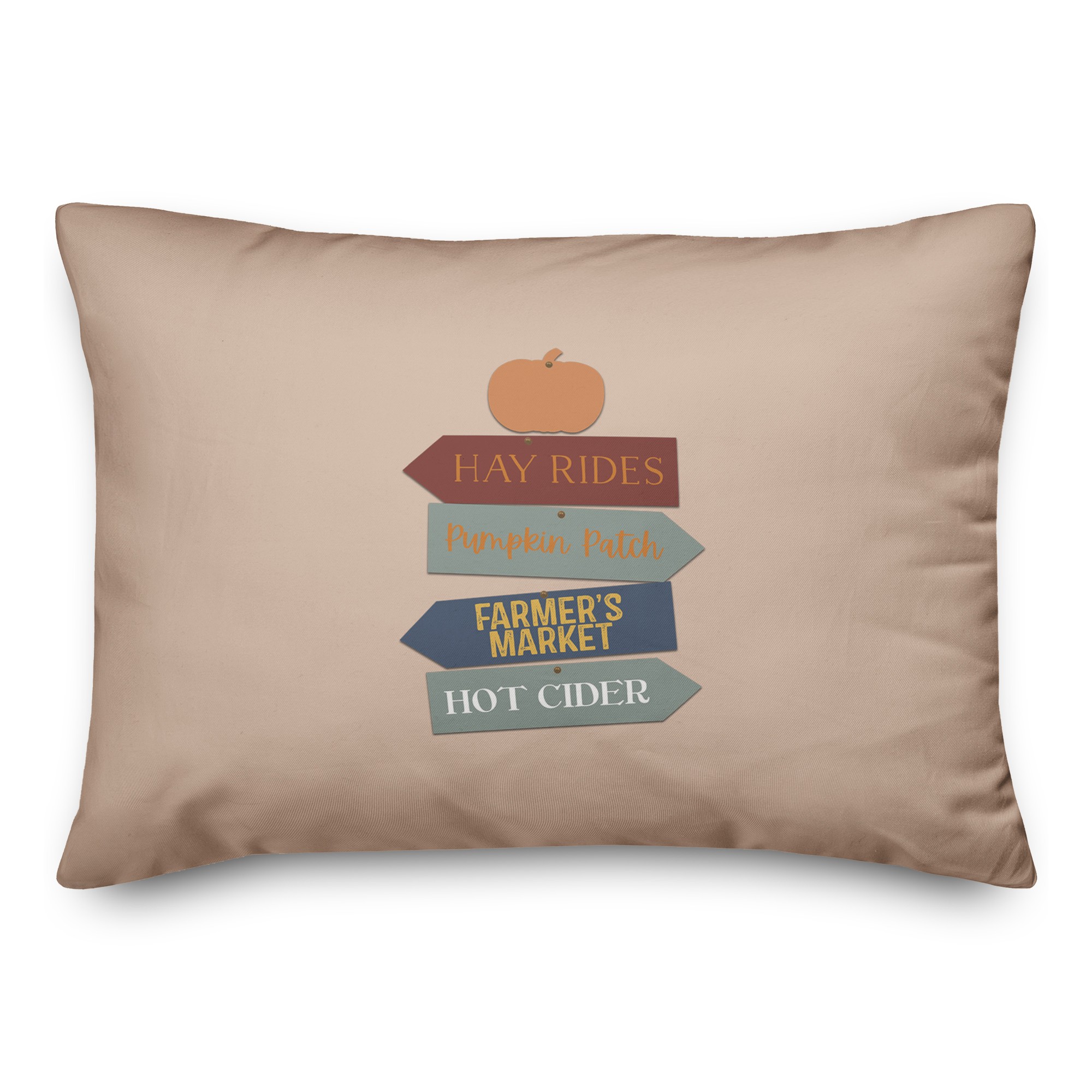 Happy Fall 14x20 Spun Poly Pillow