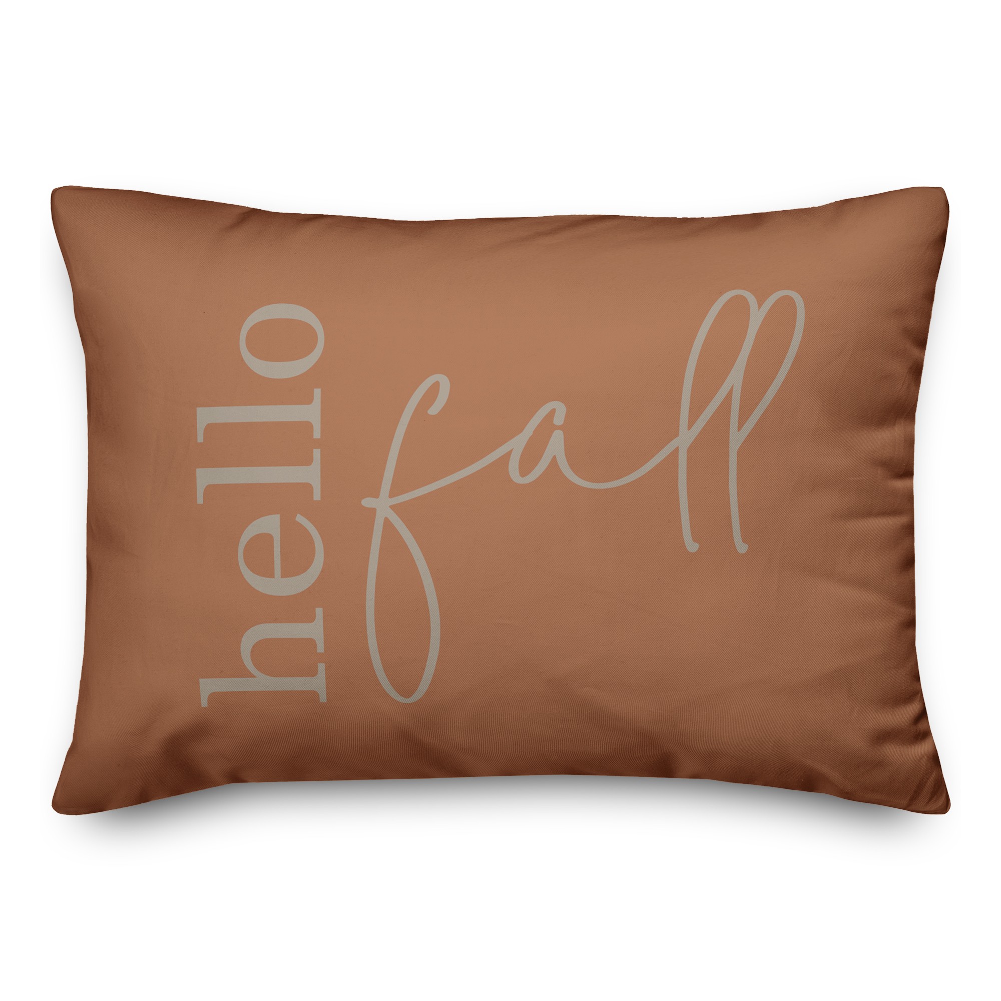 Hello Fall Pumpkin 14x20 Spun Poly Pillow