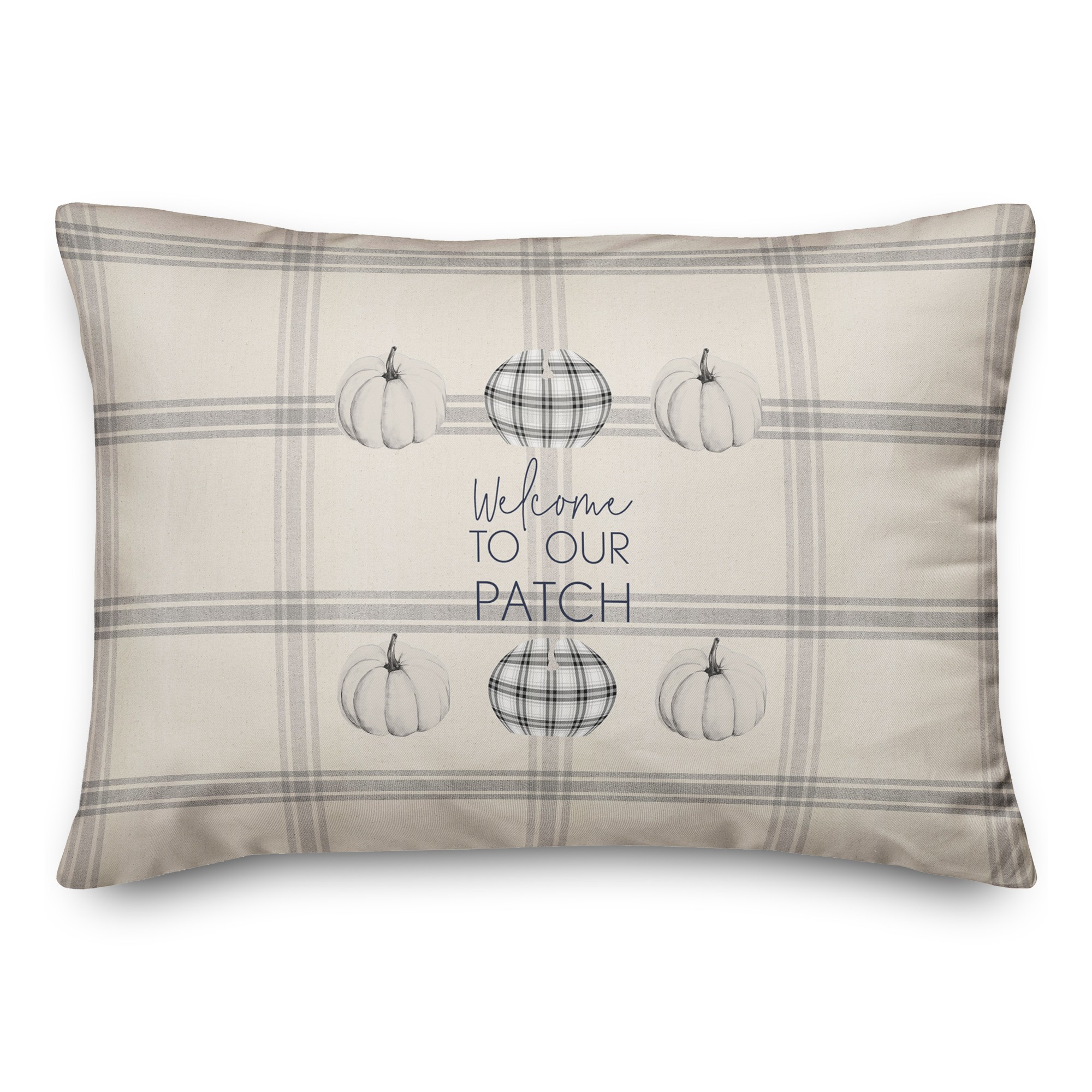 Welcome Patch 14x20 Spun Poly Pillow
