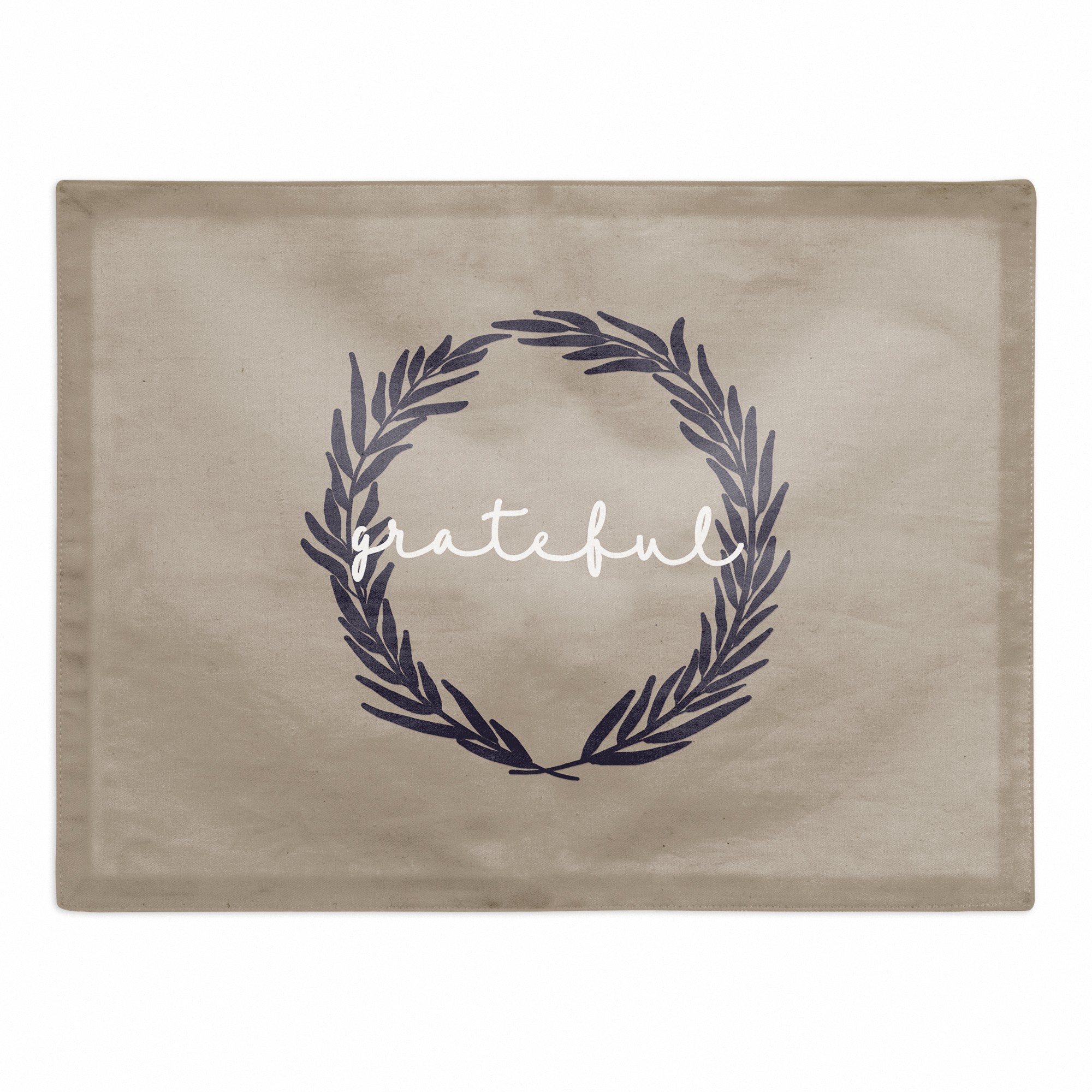 Blob Wheat Tan 18x14 Poly Twill Placemat