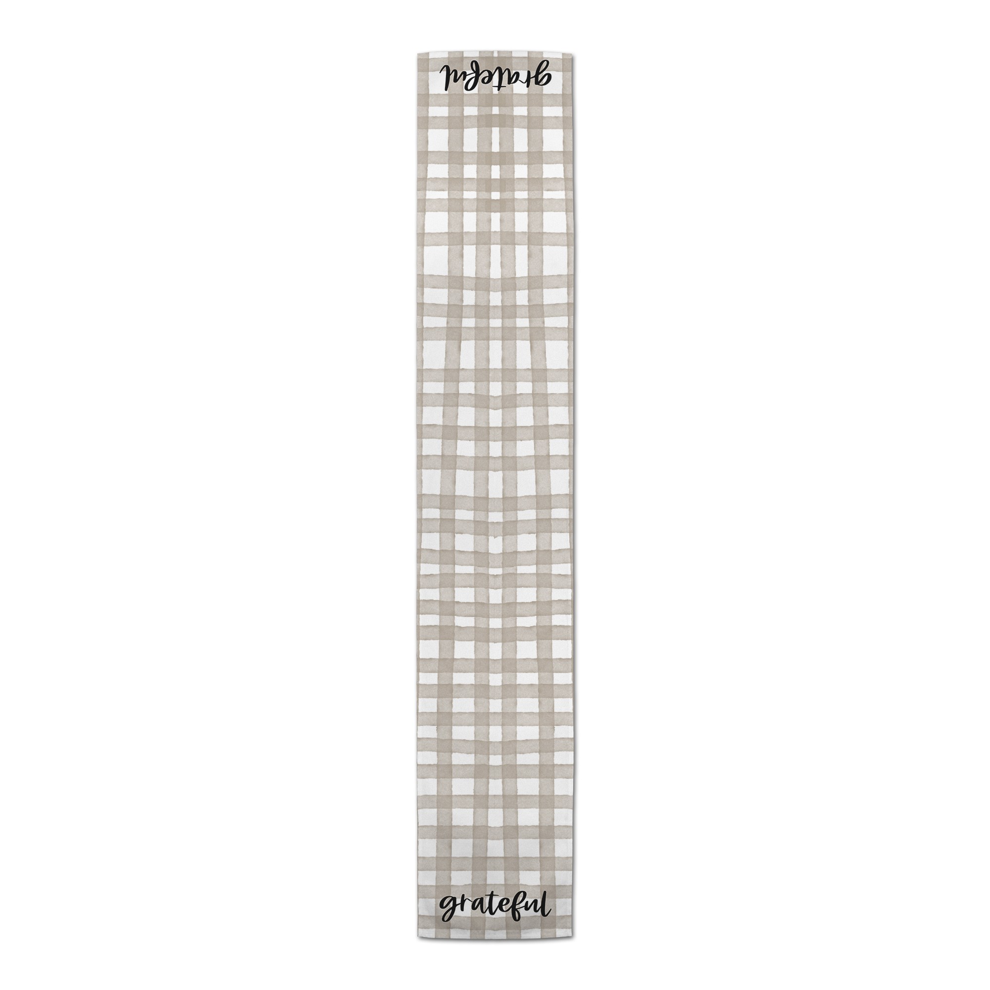 Plaid Green Grateful 16x72 Poly Twill Table Runner