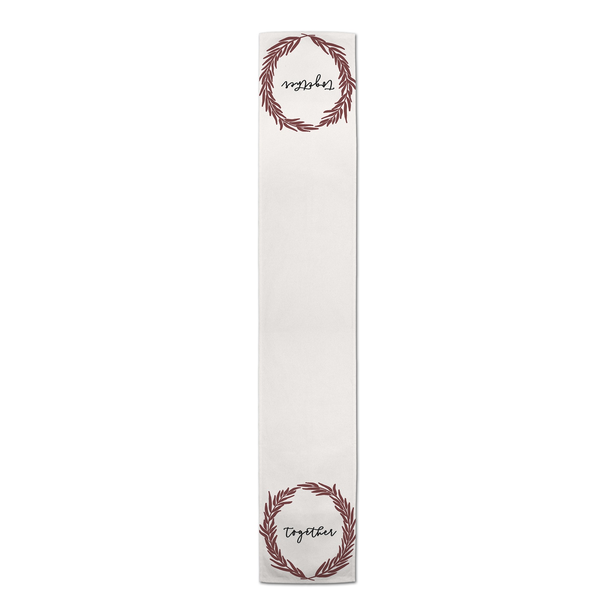 Wreath Together 16x72 Poly Twill Table Runner