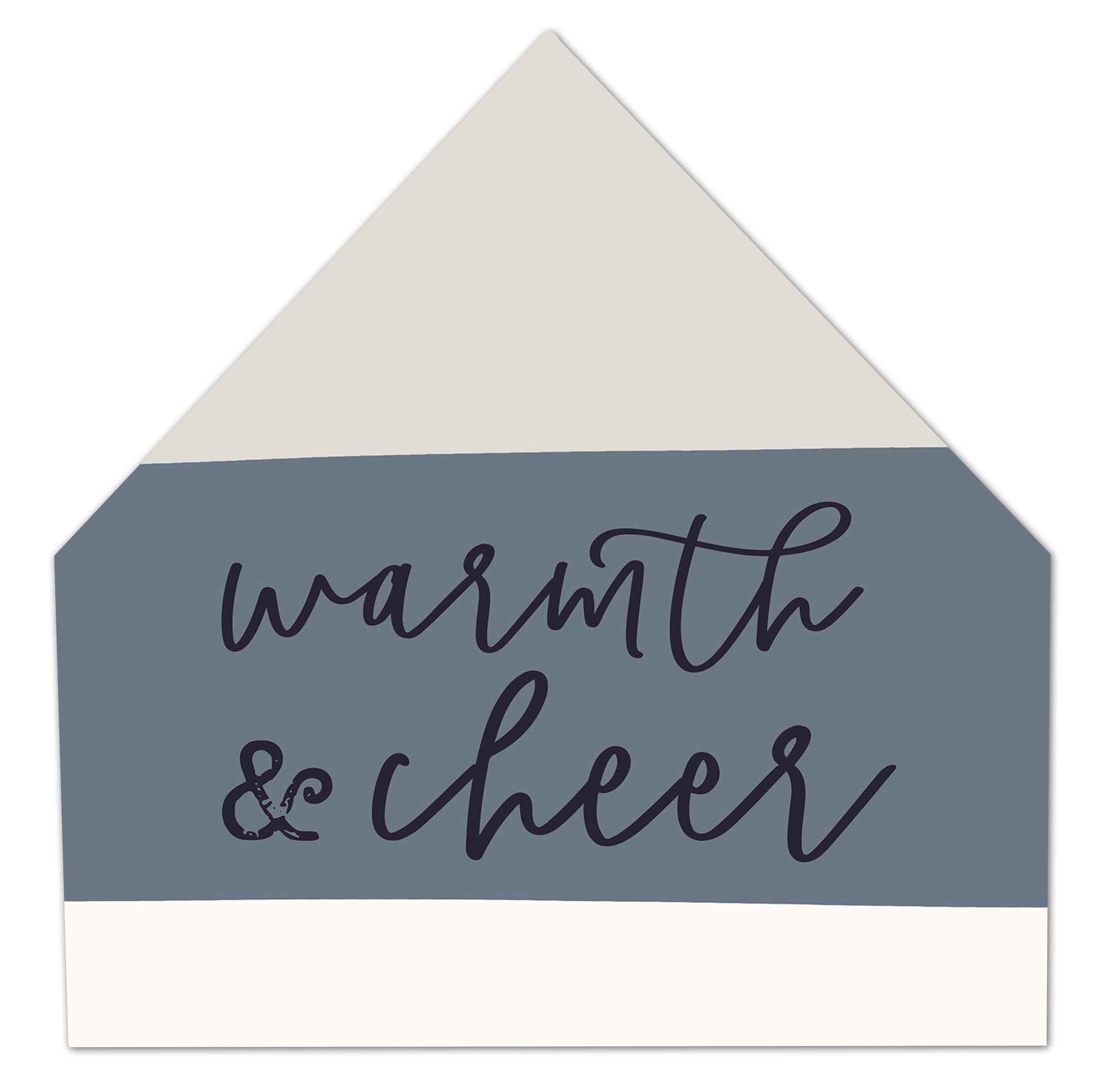 Together Orange Strips 12x12 House Shaped Canvas