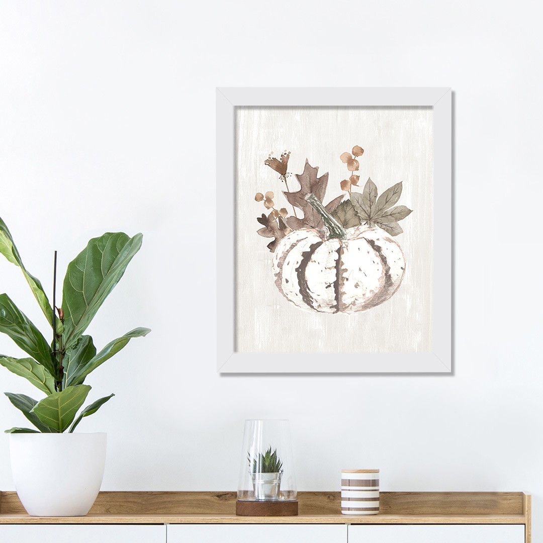 White Harvest 11x14 White Framed Print Under Glass