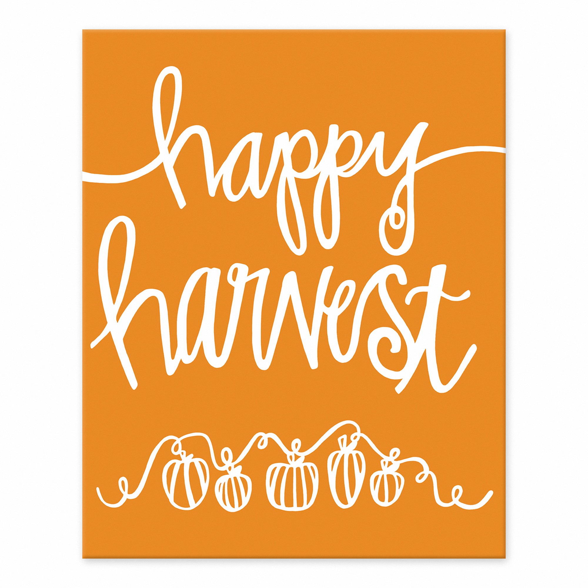 Orange Happy Harvest 8x10 Tabletop Canvas