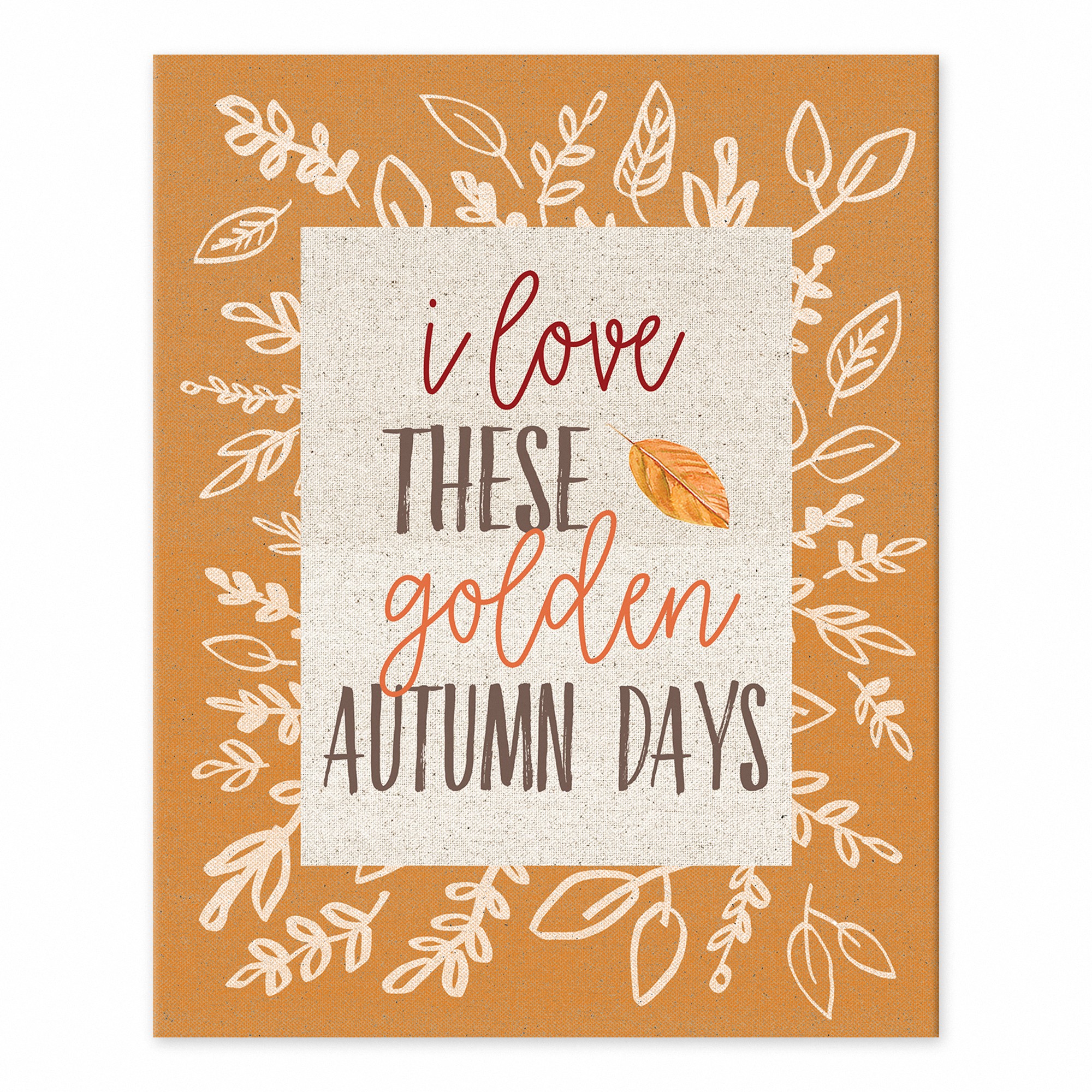 Golden Autumn Days 8x10 Tabletop Canvas