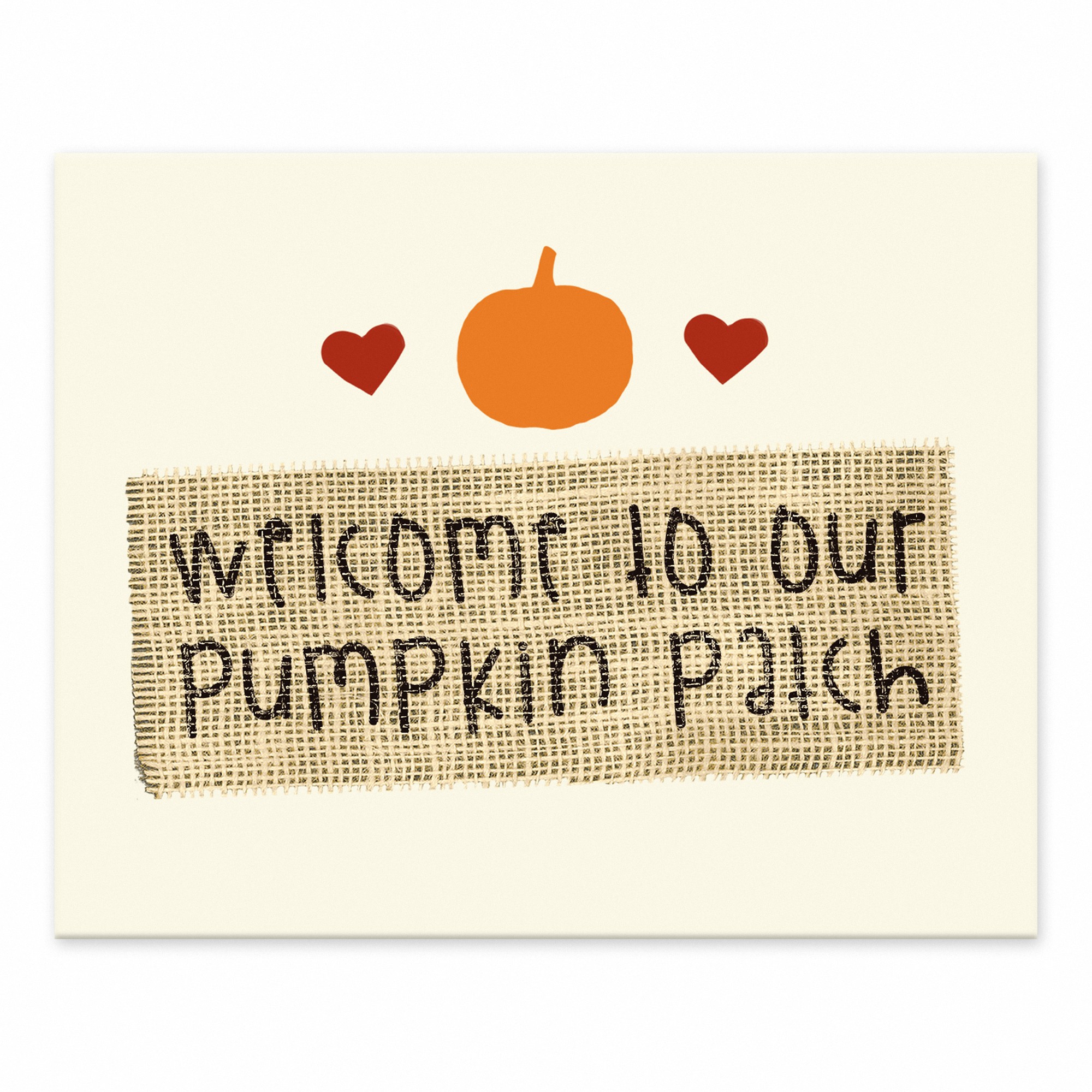 Welcome Pumpkin Patch 10x8 Tabletop Canvas