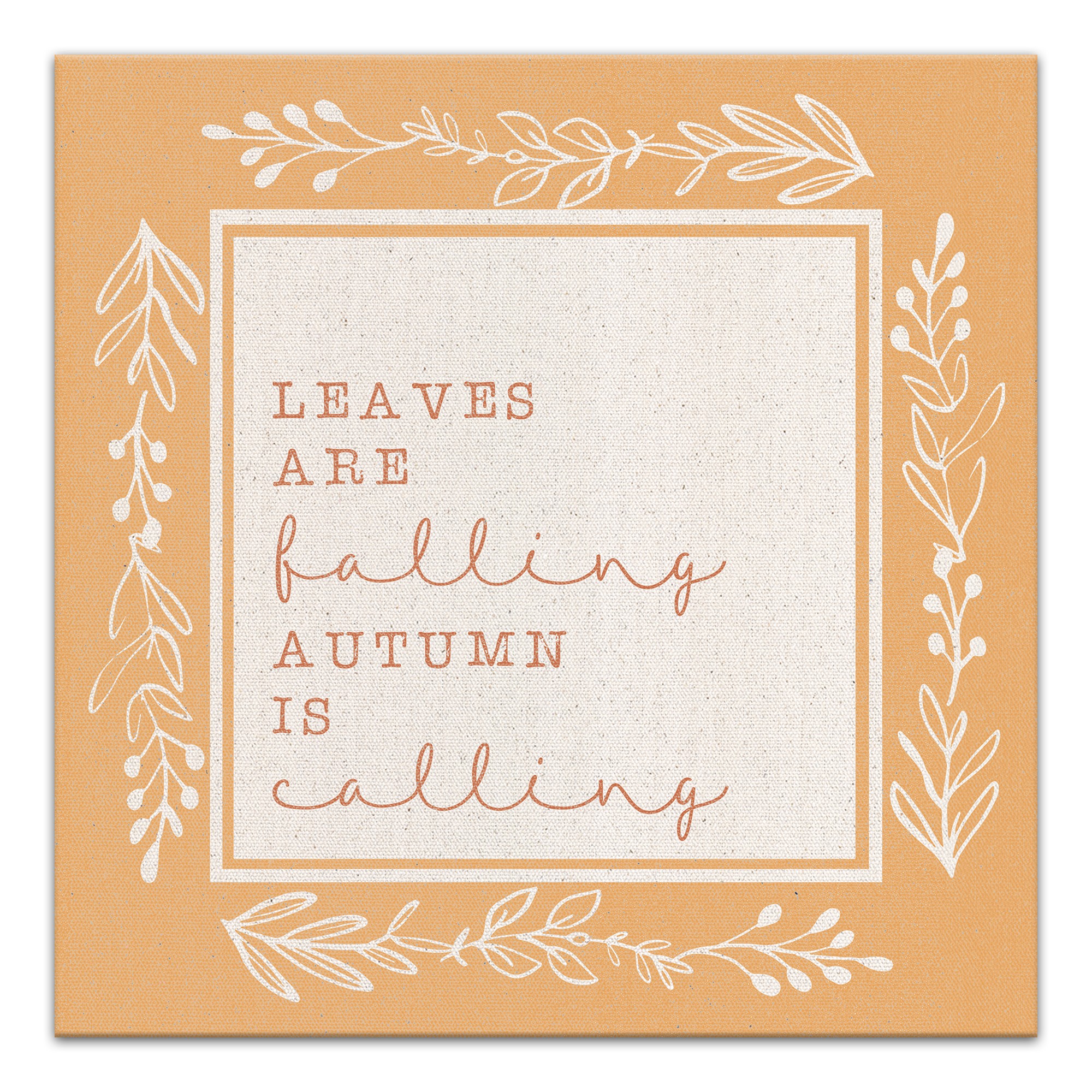 Leaves Are Falling  12x12 Canvas Wall Art
