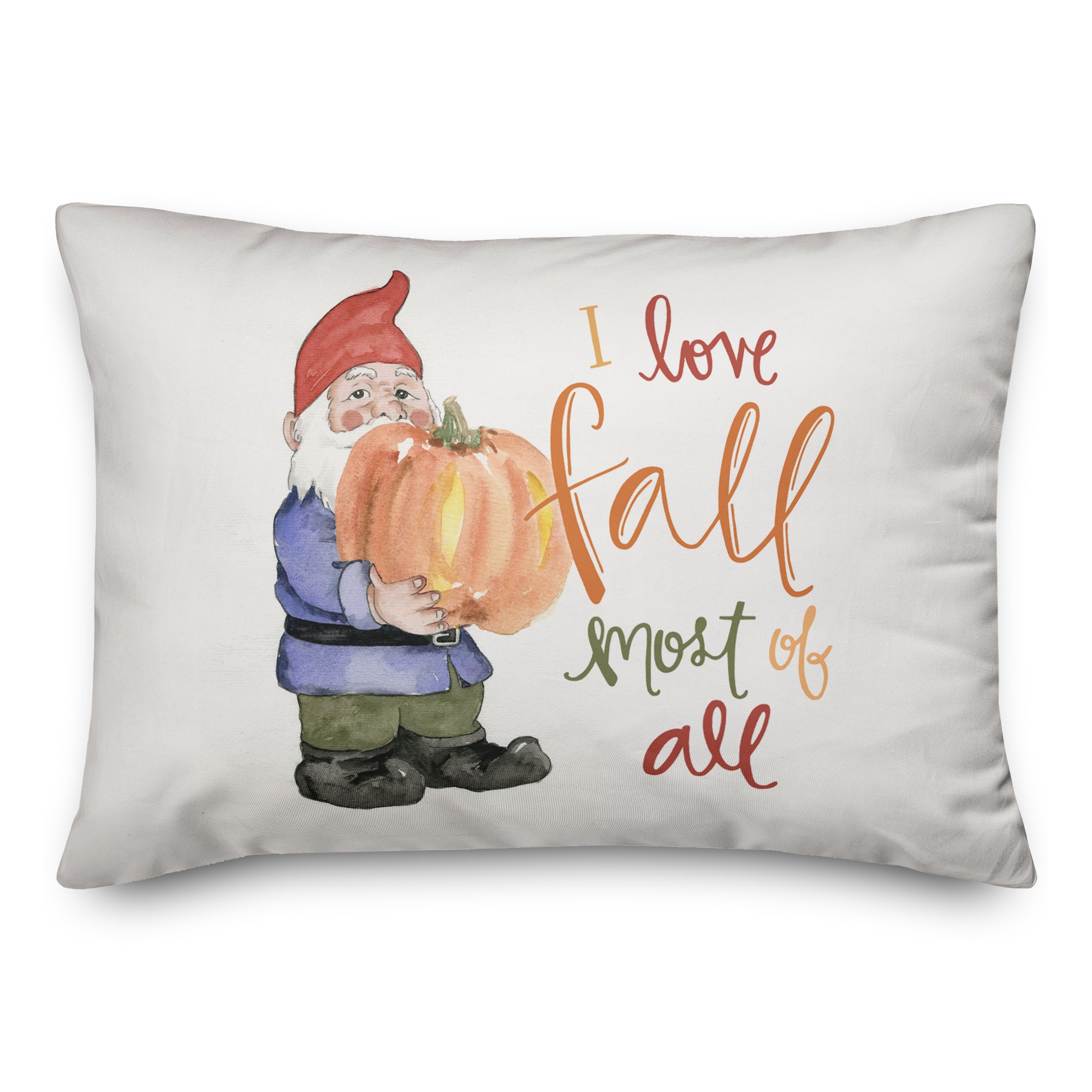 Fall Gnome 14x20 Spun Poly Pillow