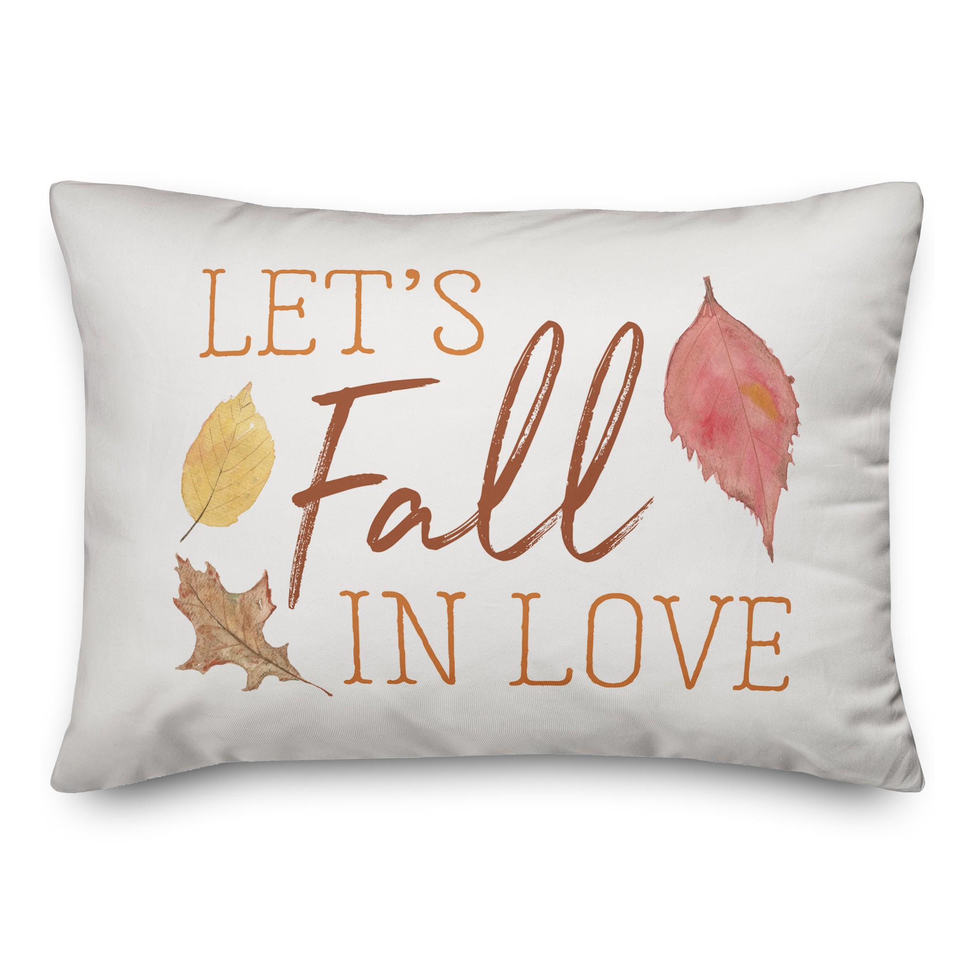 Let's Fall In Love 14x20 Spun Poly Pillow
