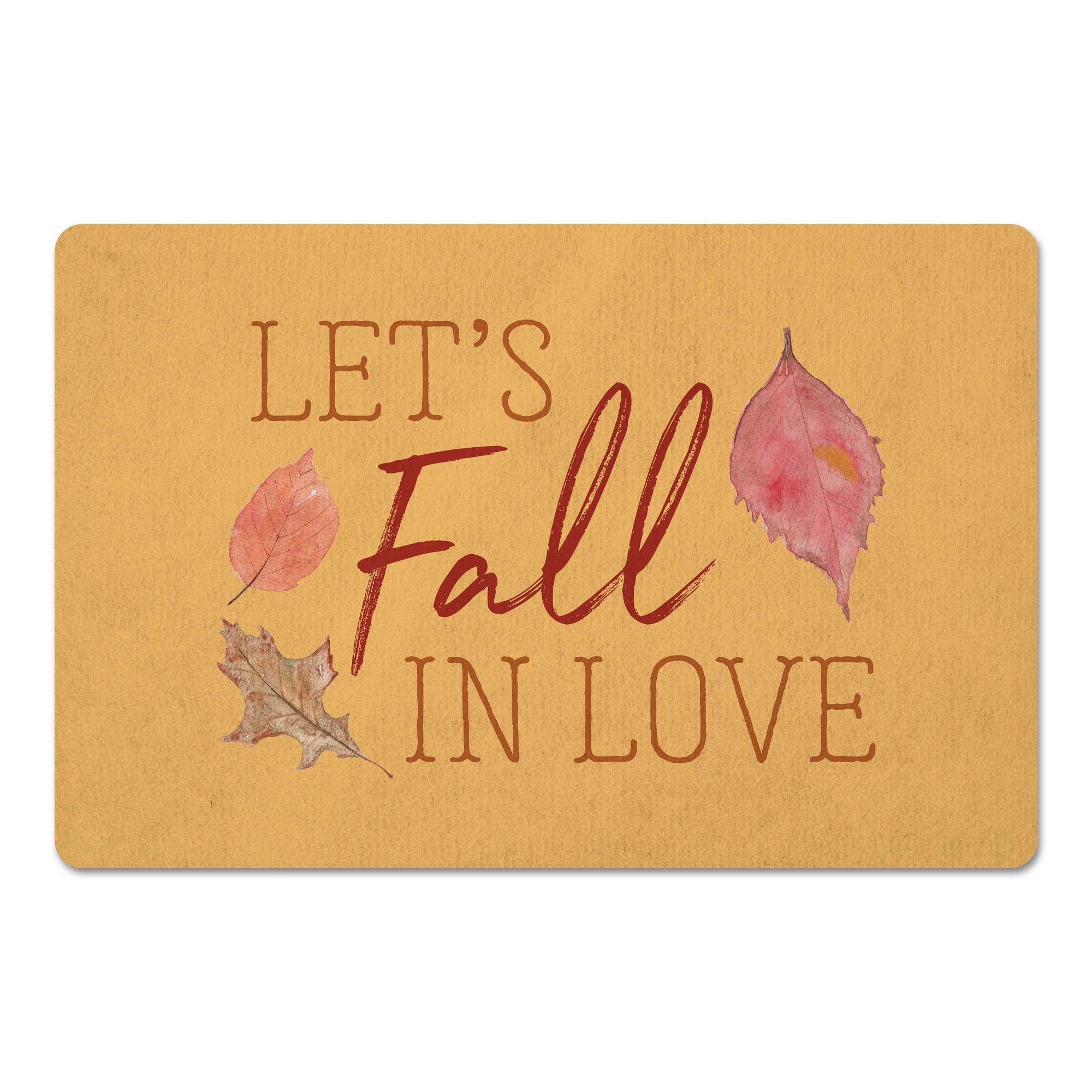 Let's Fall In Love 27x18 Floor Mat