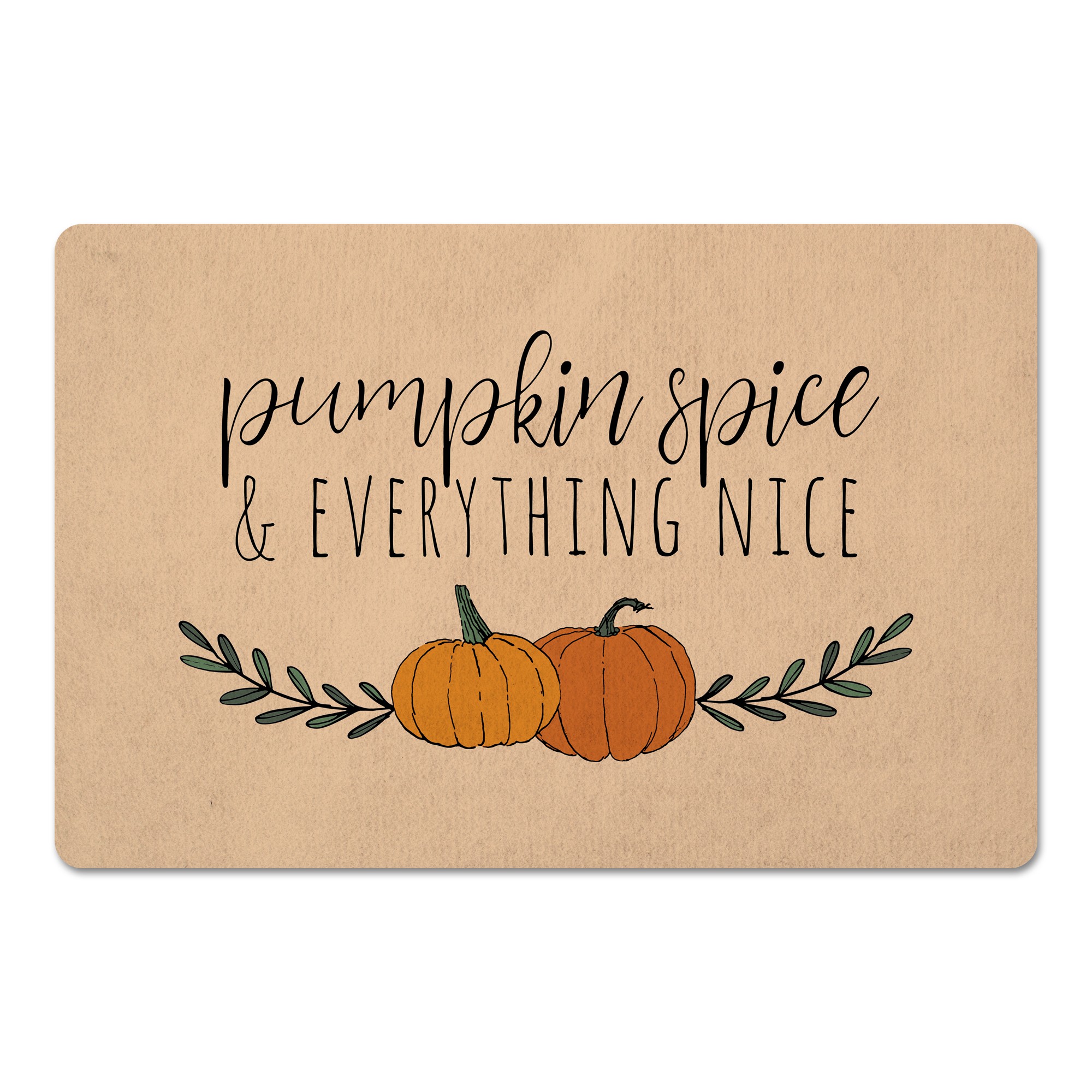 Pumpkin Spice And Everything Nice 27x18 Floor Mat