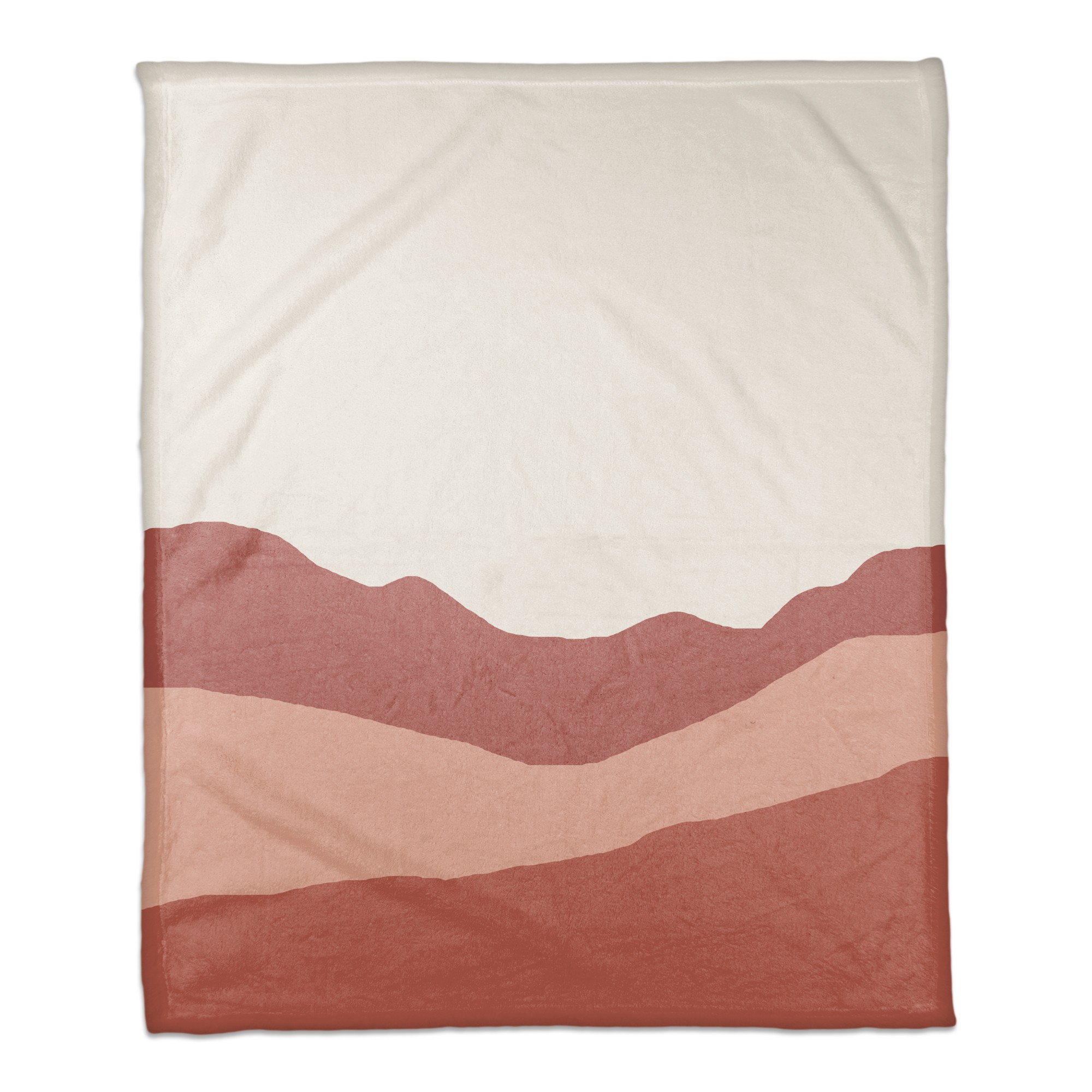 Pink Mountains 50x60 Coral Fleece Blanket