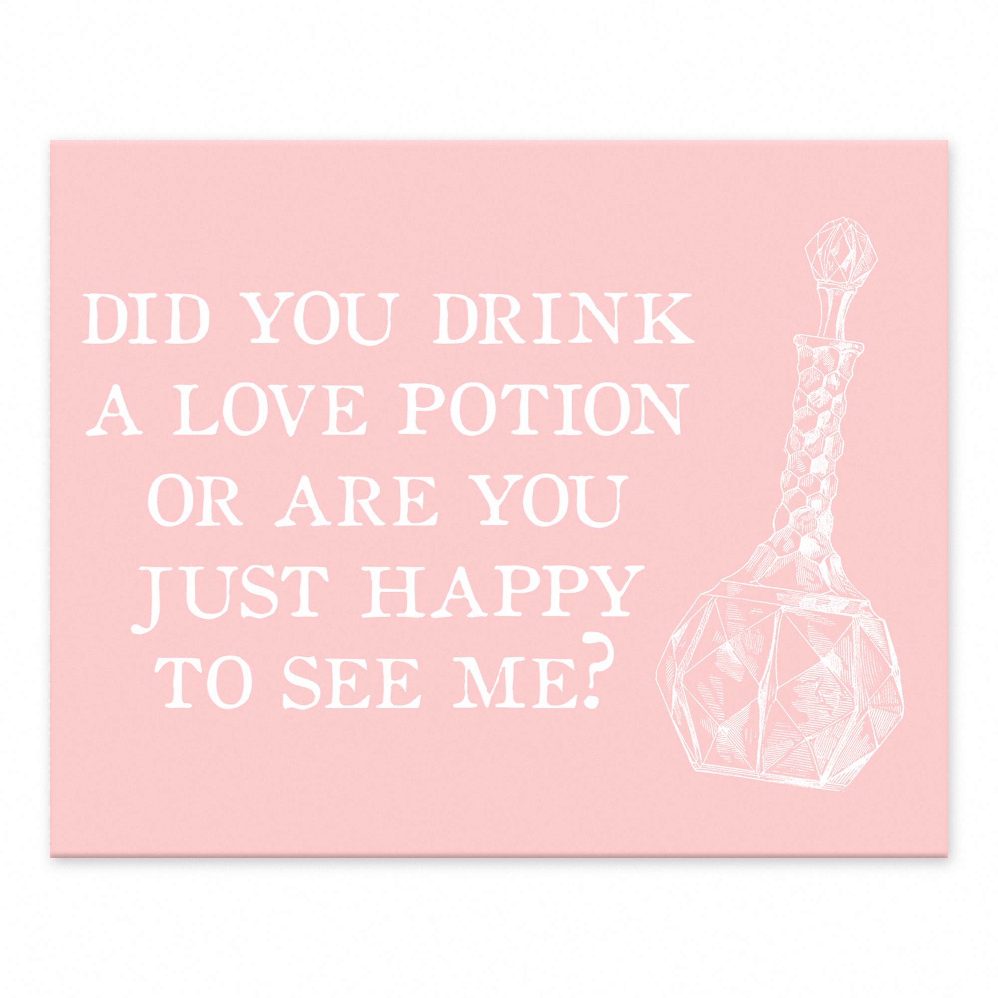 Pink Love Potion 10x8 Tabletop Canvas