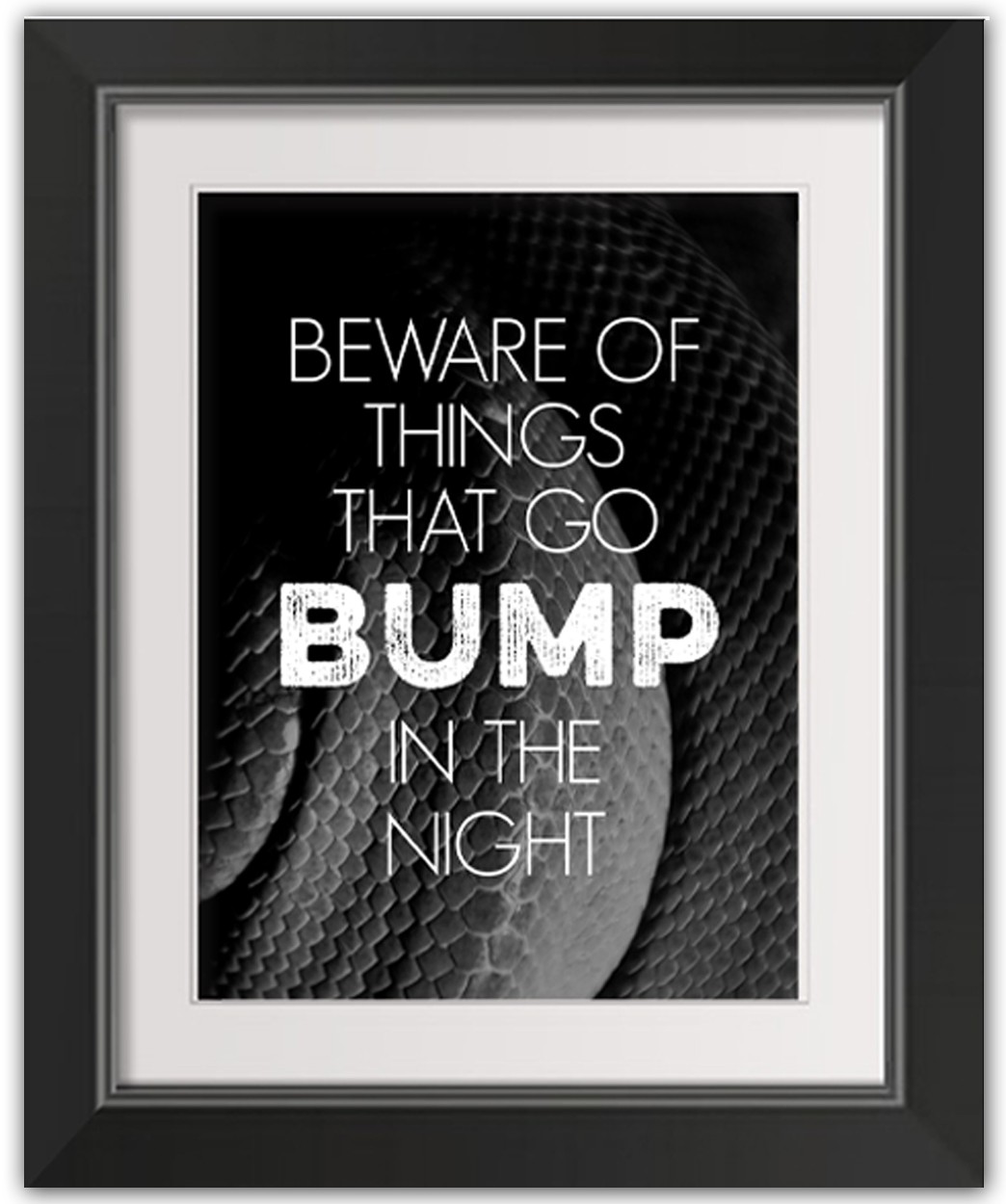 In The Night 11x14 Black Framed Print Under Glass